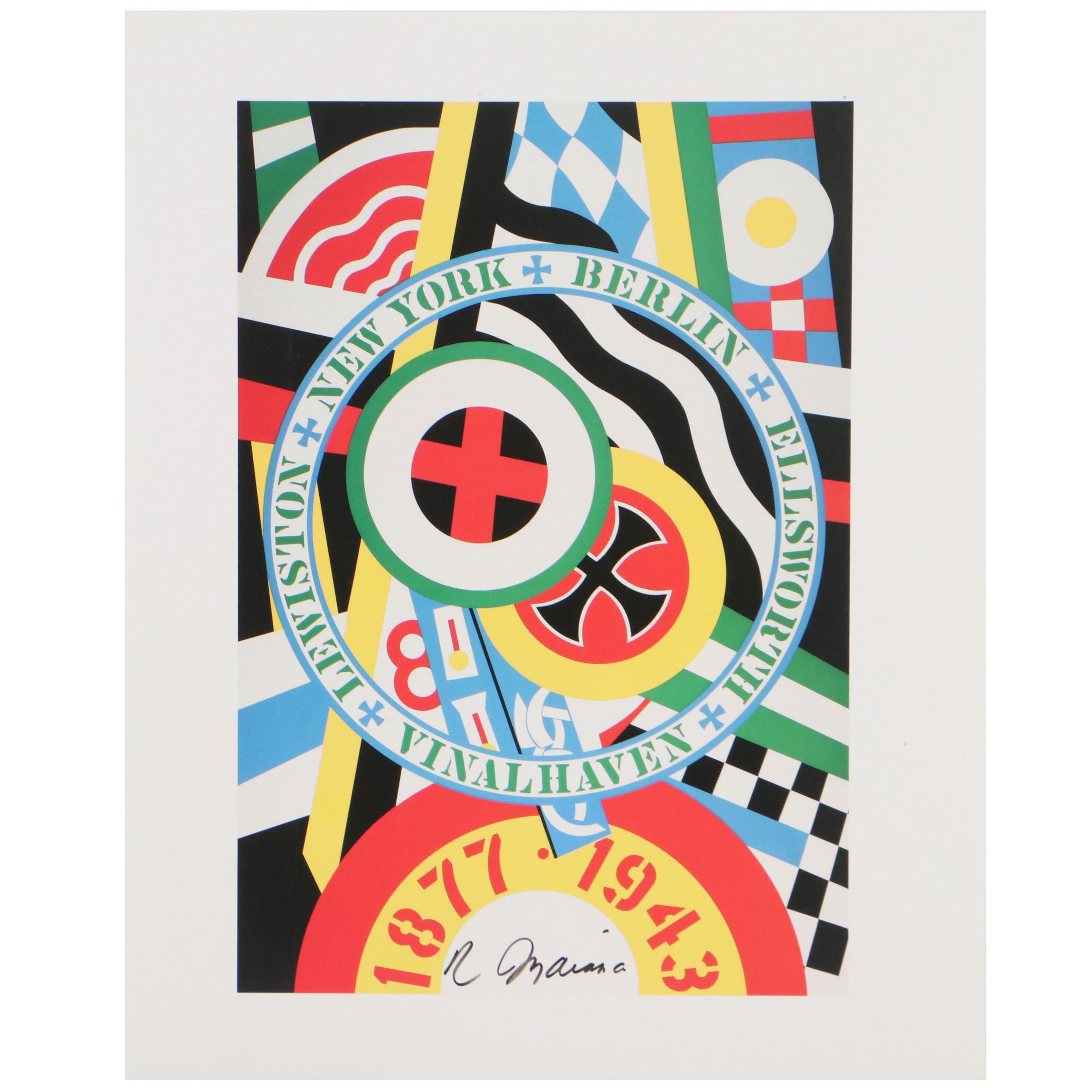 Robert Indiana Offset Lithograph "The Hartley Elegy Series: The Berlin Series"