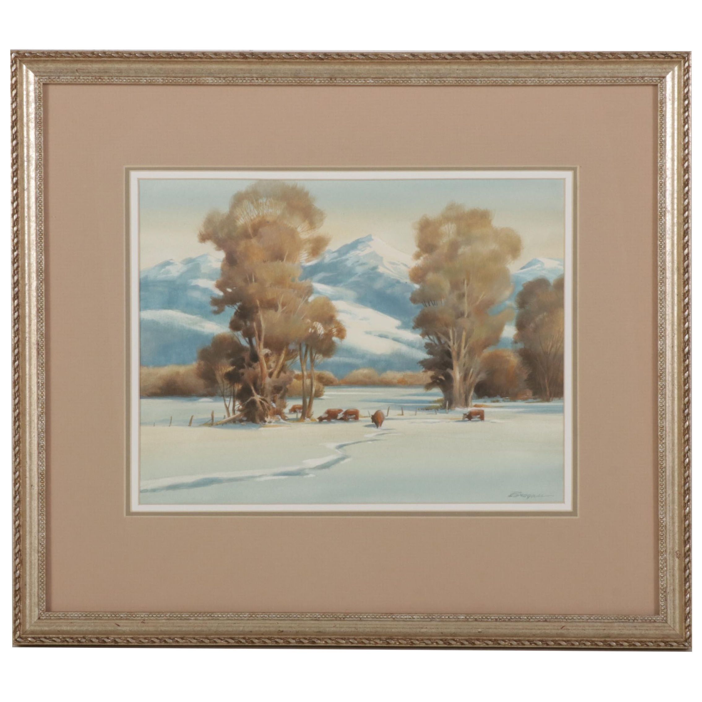 Rick Brogan Gouache Painting "Buena Vista, Vista," 2006