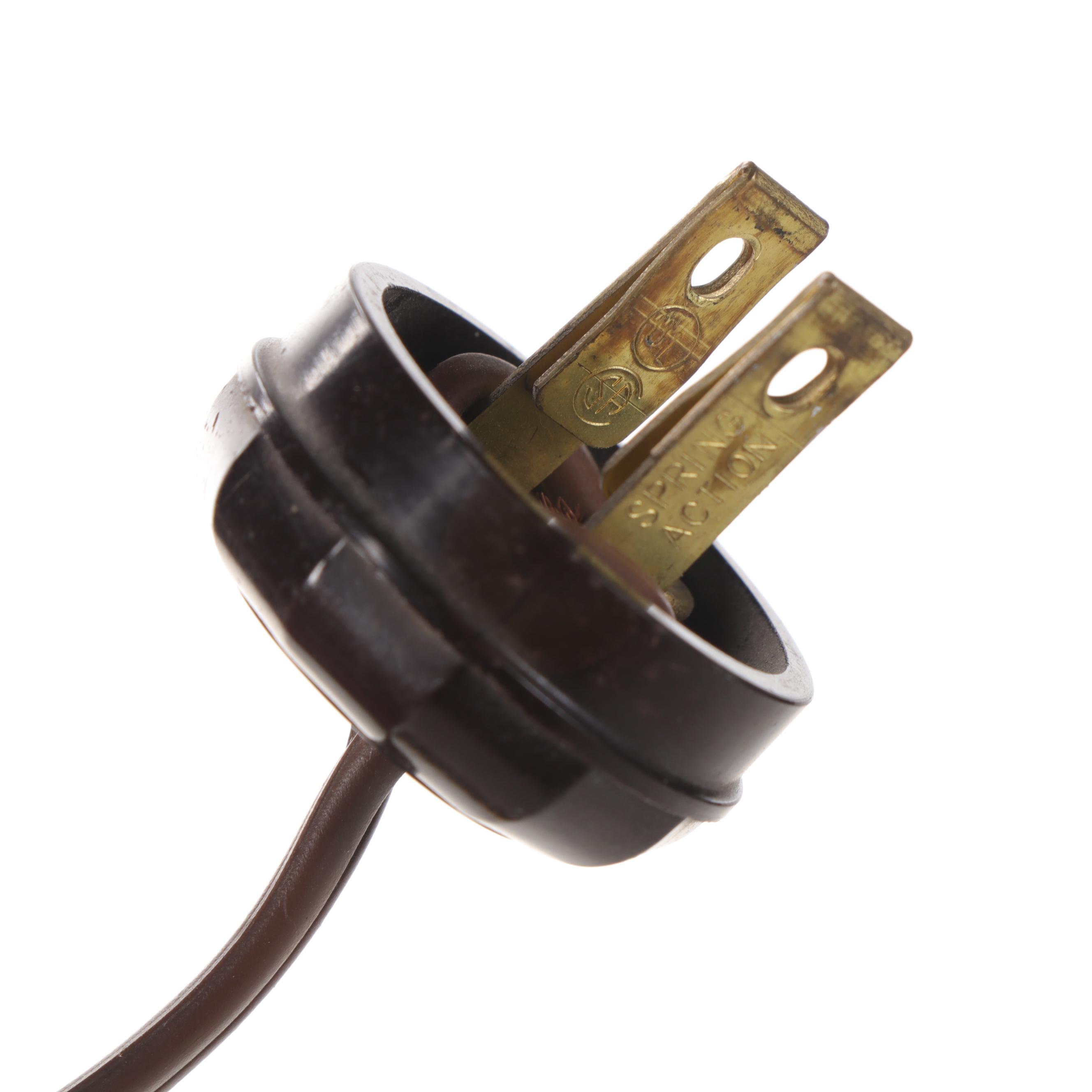 Matador Brenner Brass and Pressed Glass Oil Table Lamp, Adapted Early/Mid-20th C