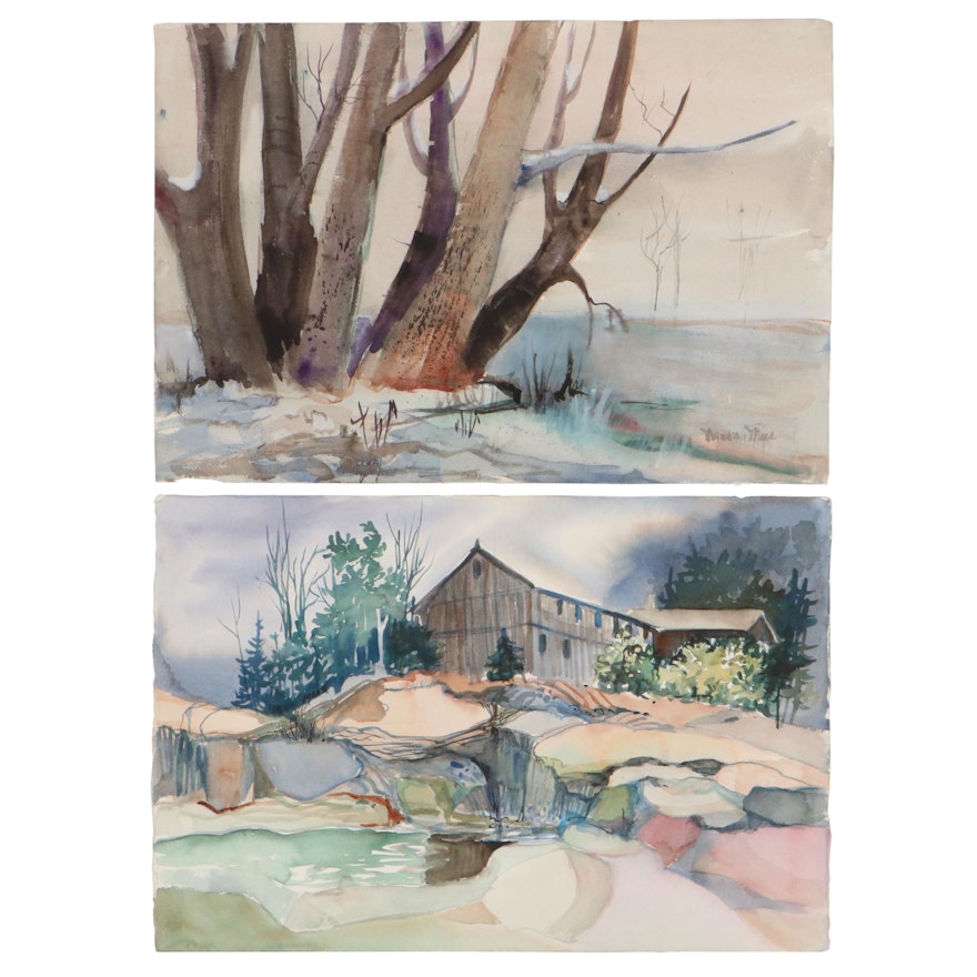 Marion Maas Landscape Watercolor Paintings