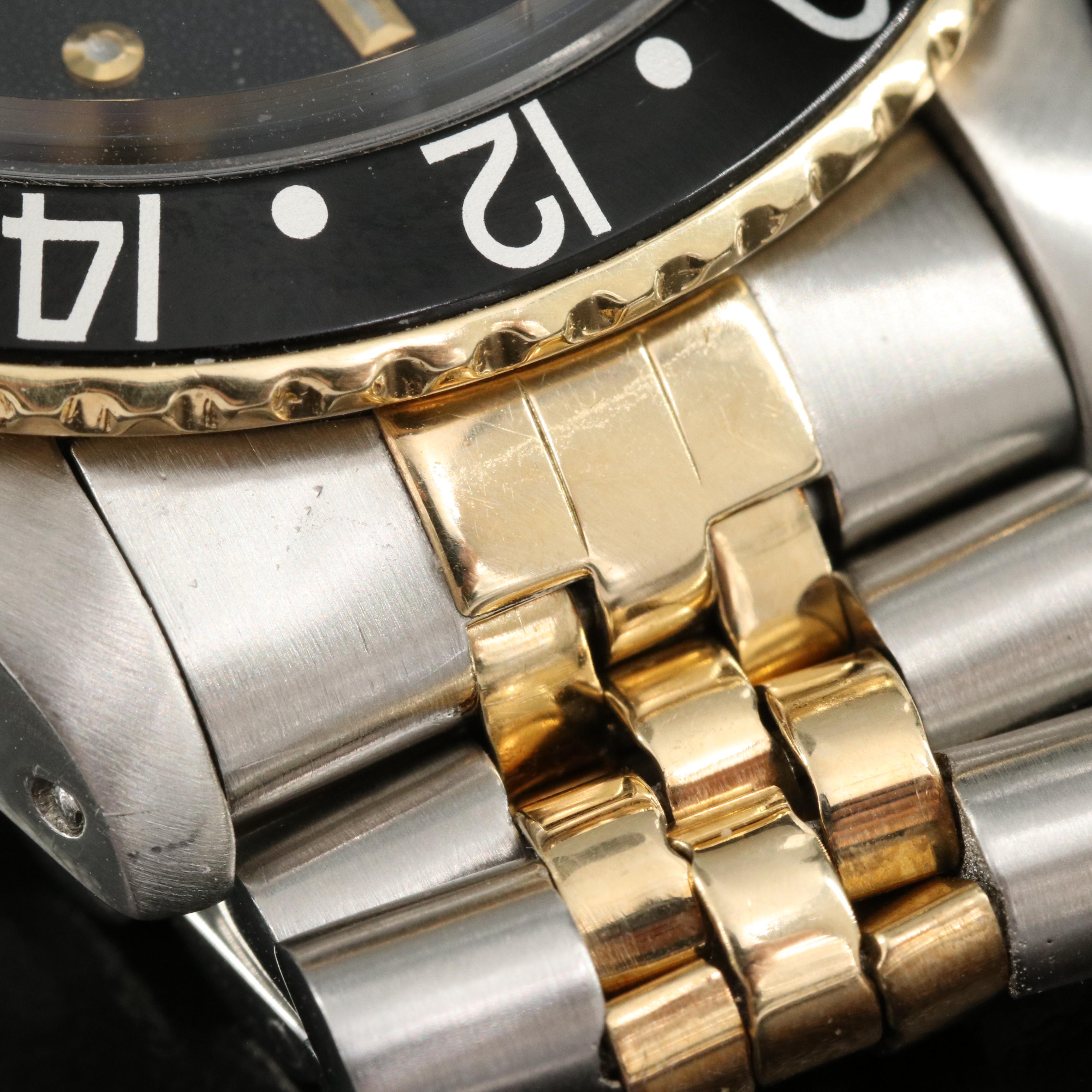 1978 Rolex GMT Master Two-Tone Mark 3 Dial Watch