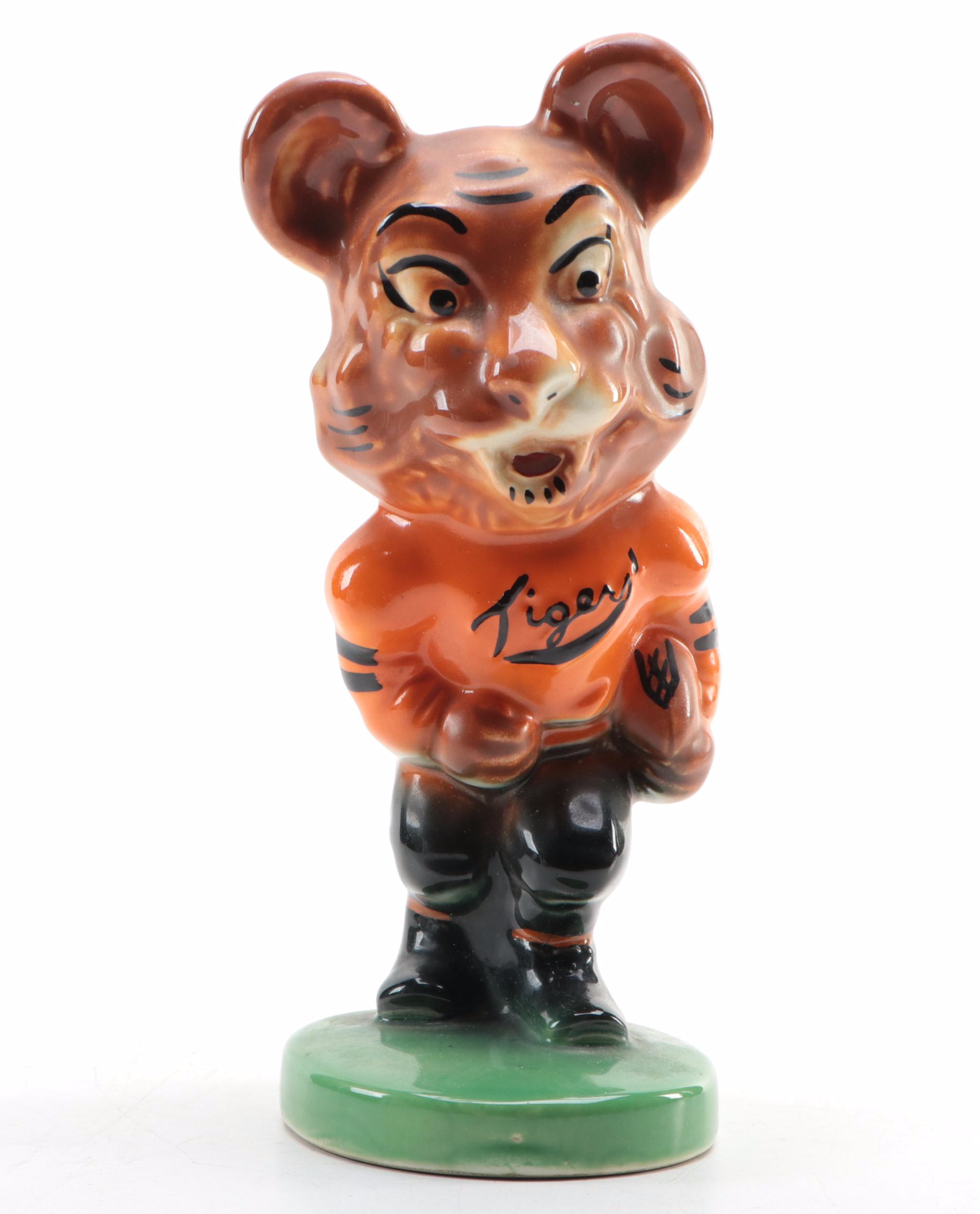 Massillon Tigers Football Wall Plaque, Stanford Pottery Ceramic Tiger Coin Bank