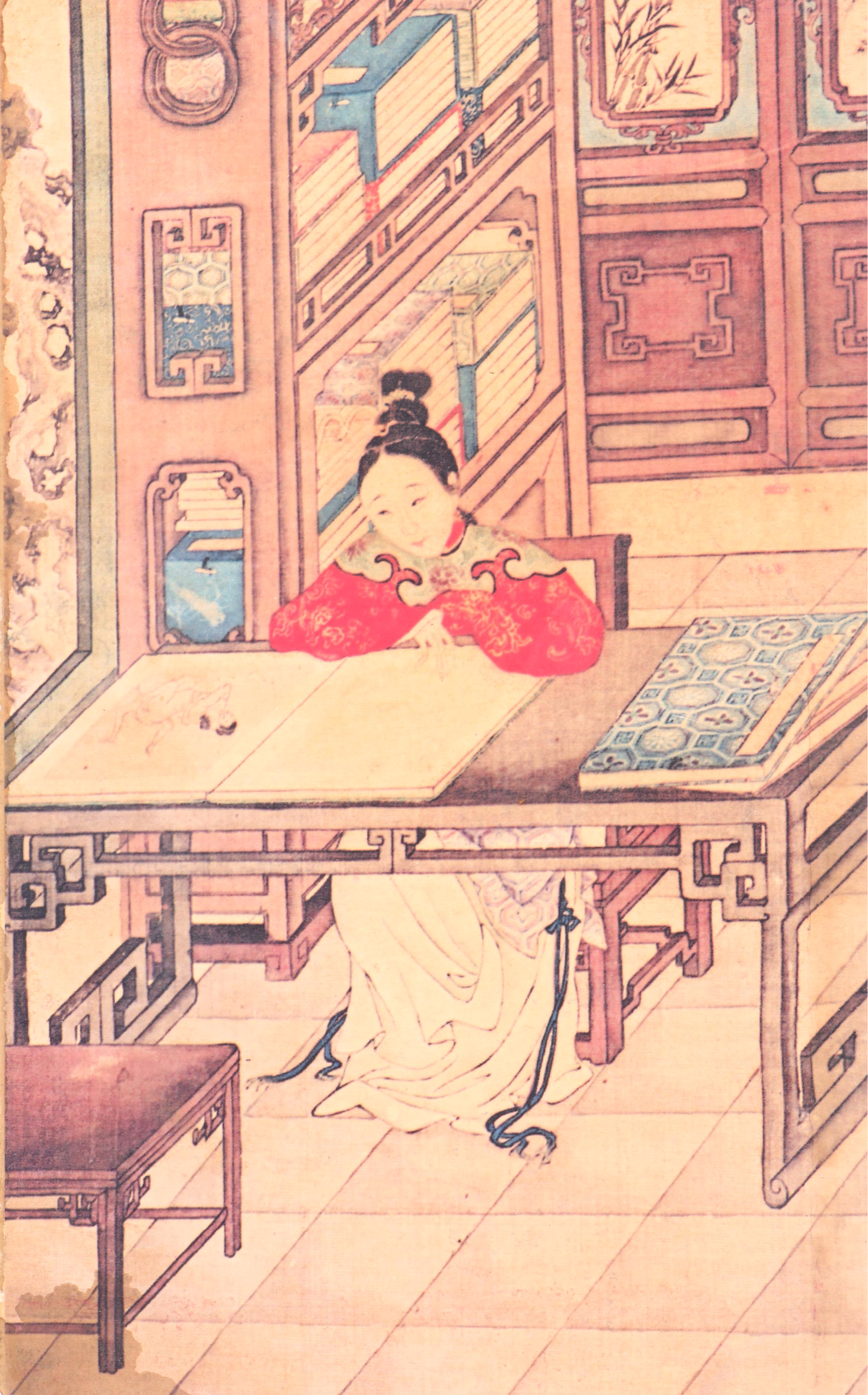 Chinese Erotic Accordion Folded Reproduction Pillow Books