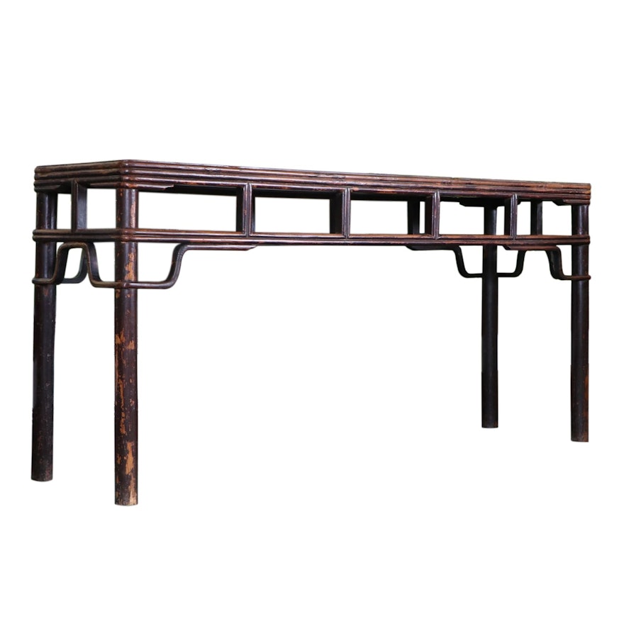 Chinese Rattan Altar Table, 19th Century
