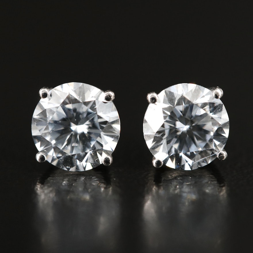 14K 2.00 CTW Lab Grown Diamond Stud Earrings