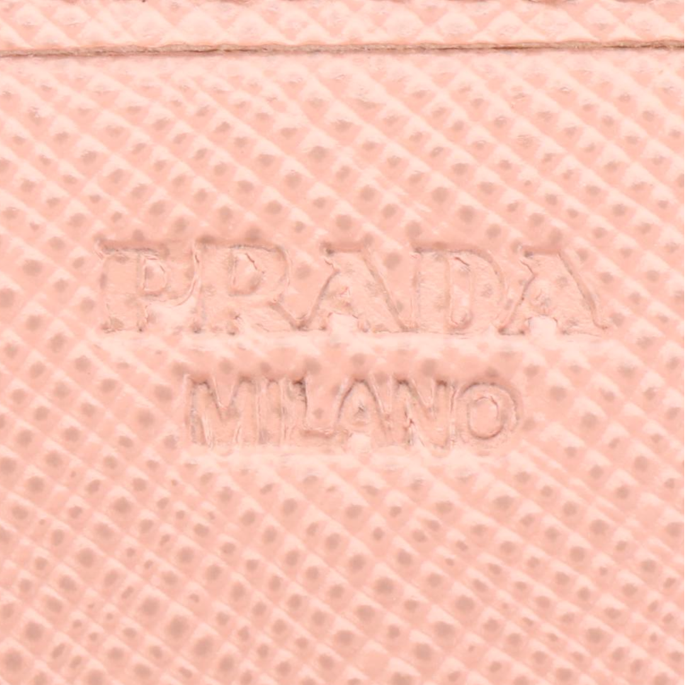 Prada Continental Bow Wallet in Orchid Saffiano Leather with Box