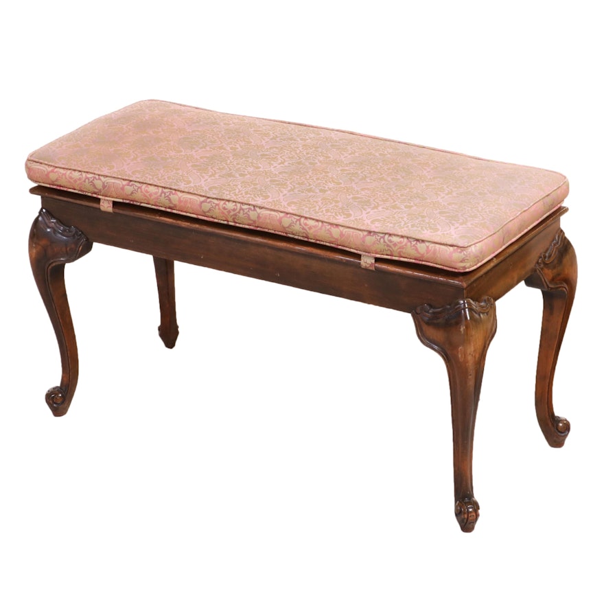 Louis XV Style Lift-Seat Piano Bench, Early 20th Century