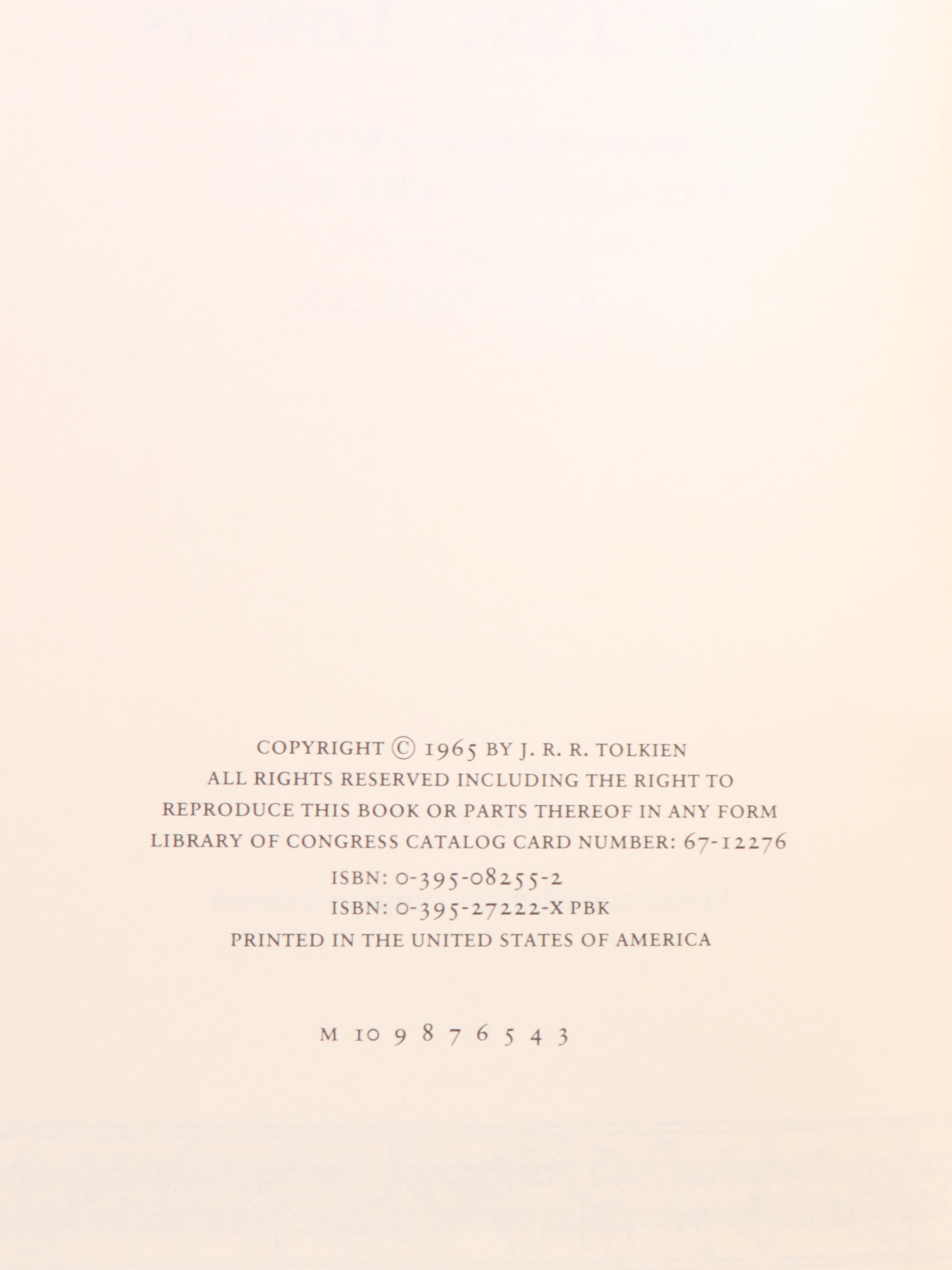 Second Edition "The Lord of the Rings" Box Set by J. R. R. Tolkien, 1965