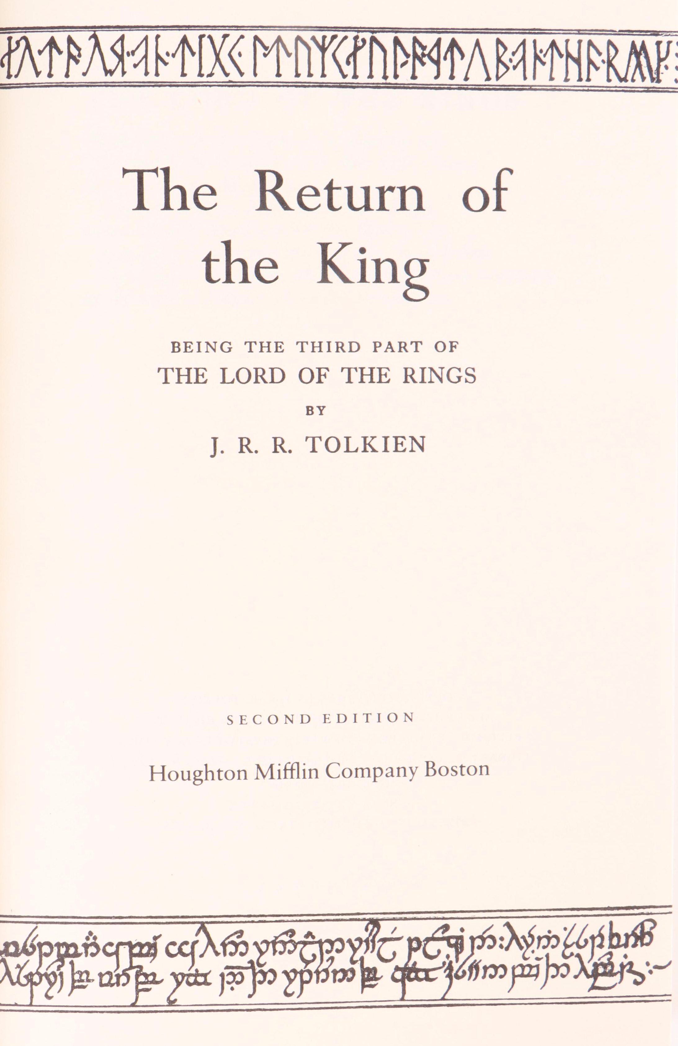 Second Edition "The Lord of the Rings" Box Set by J. R. R. Tolkien, 1965