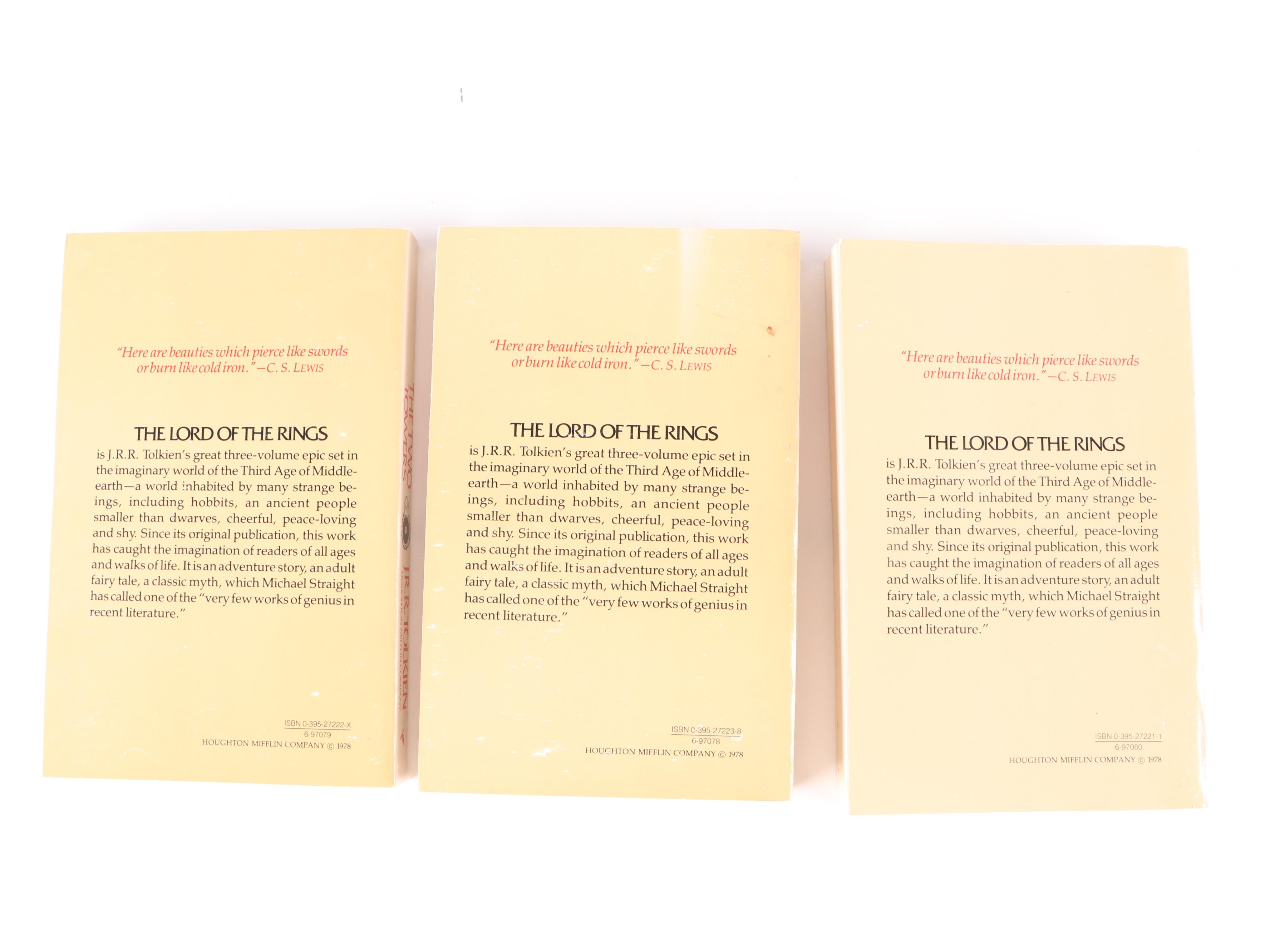 Second Edition "The Lord of the Rings" Box Set by J. R. R. Tolkien, 1965