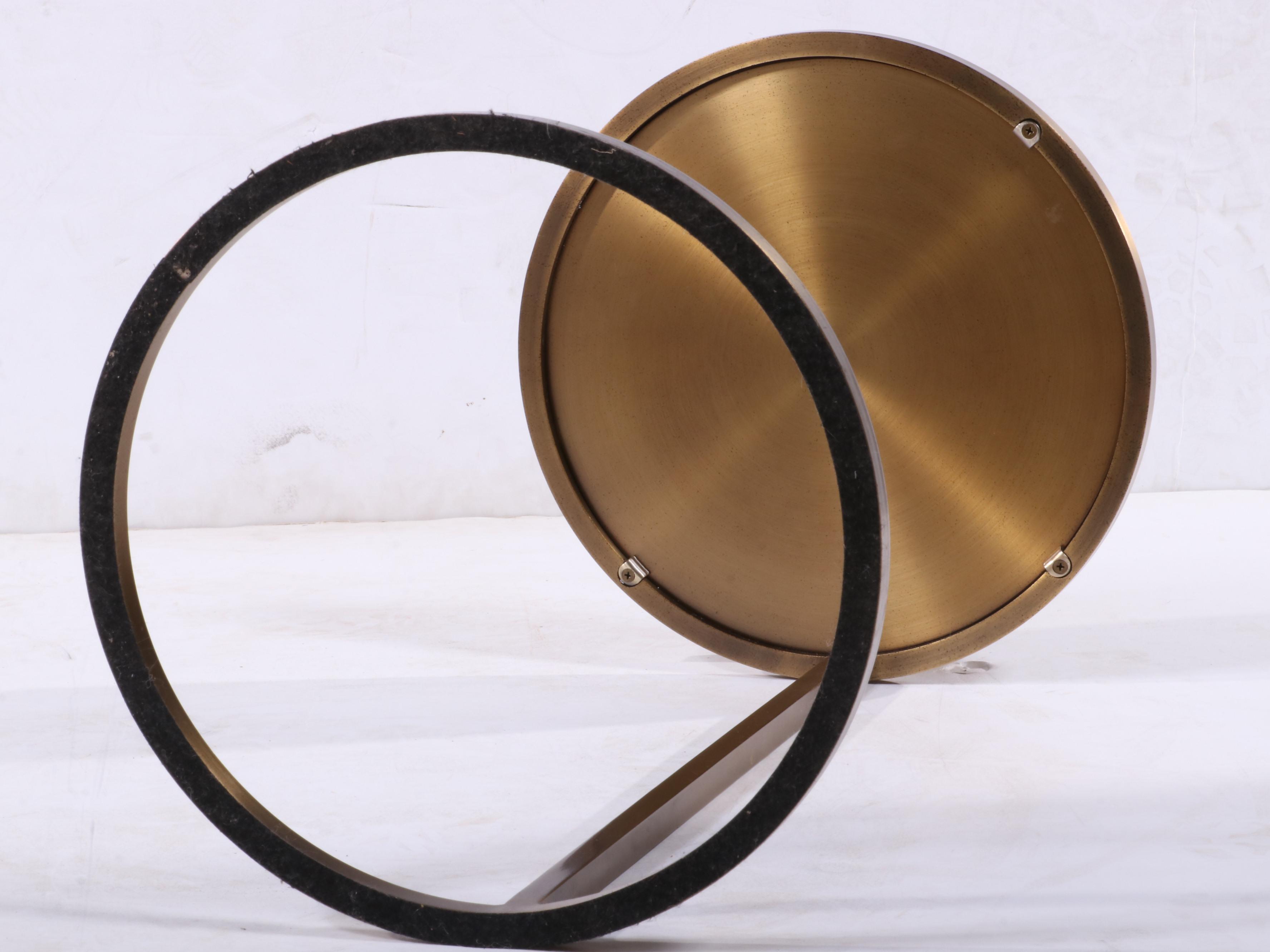 Restoration Hardware "1930s Martini" Side Table in Antique Brass Finish