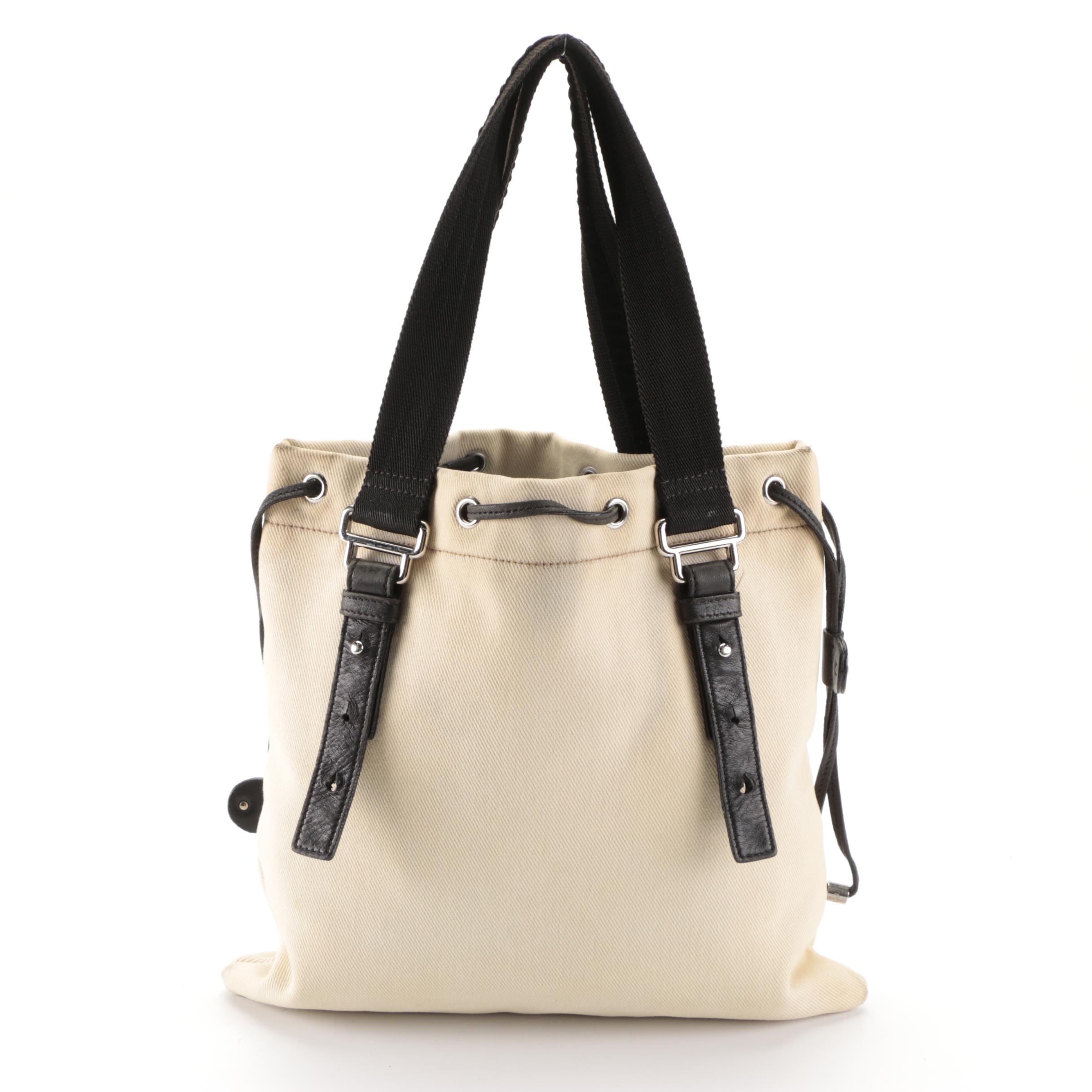 Yves Saint Laurent Kahala Tote Bag in Crystal Embellished Twill