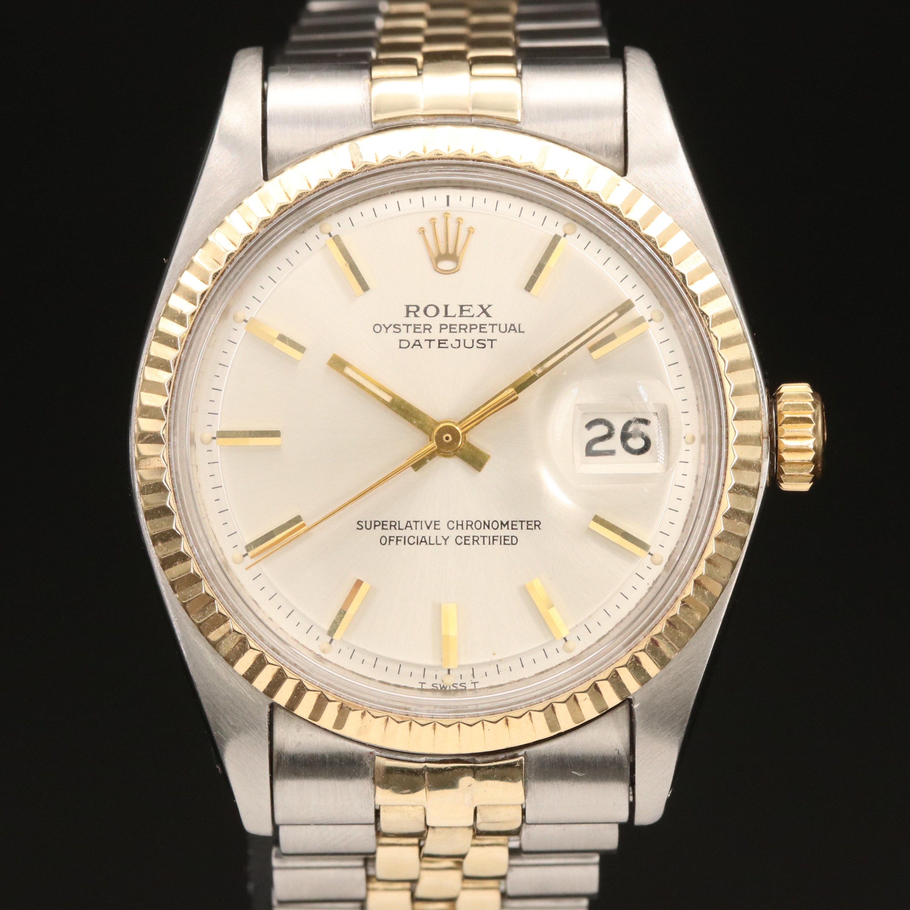 1969 Rolex Datejust Pie Pan Dial Watch
