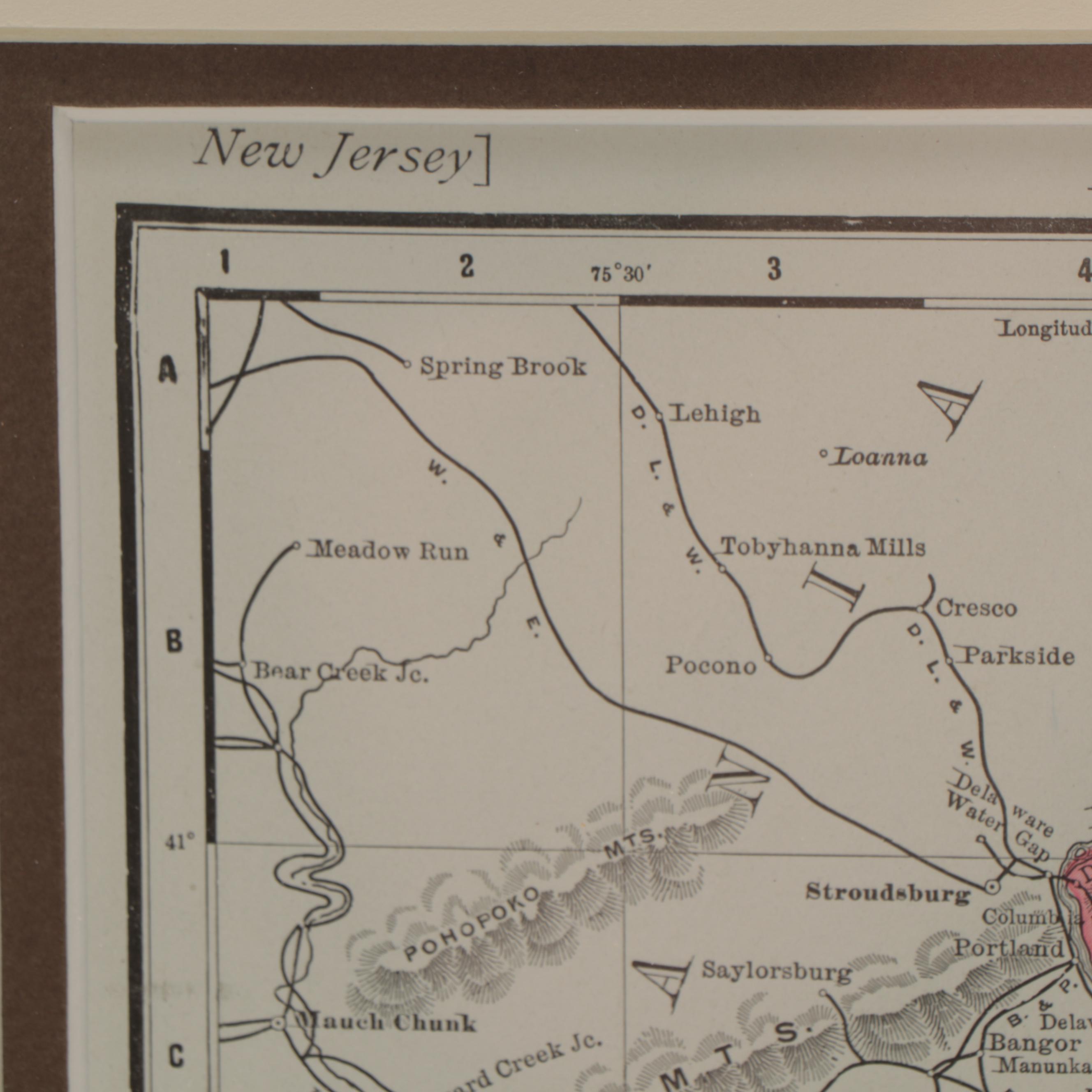 Rand, McNally & Company County Map of New Jersey