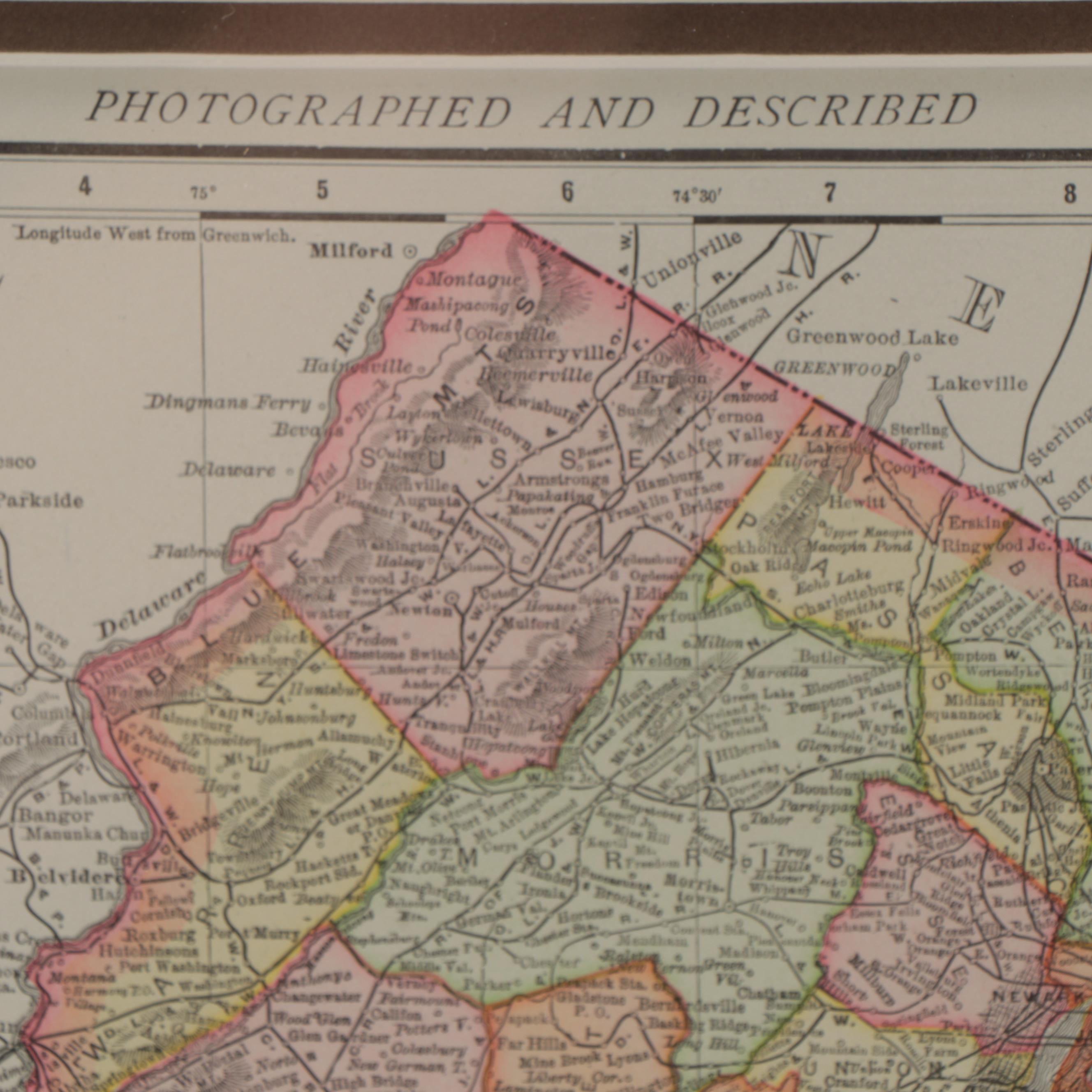 Rand, McNally & Company County Map of New Jersey