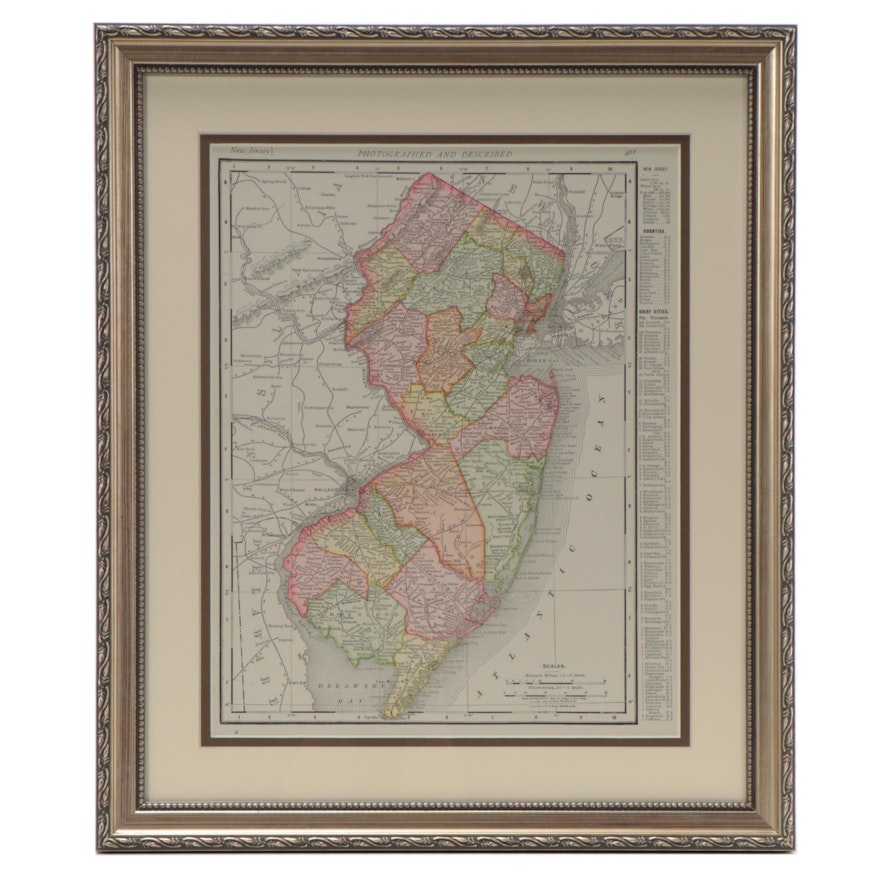 Rand, McNally & Company County Map of New Jersey