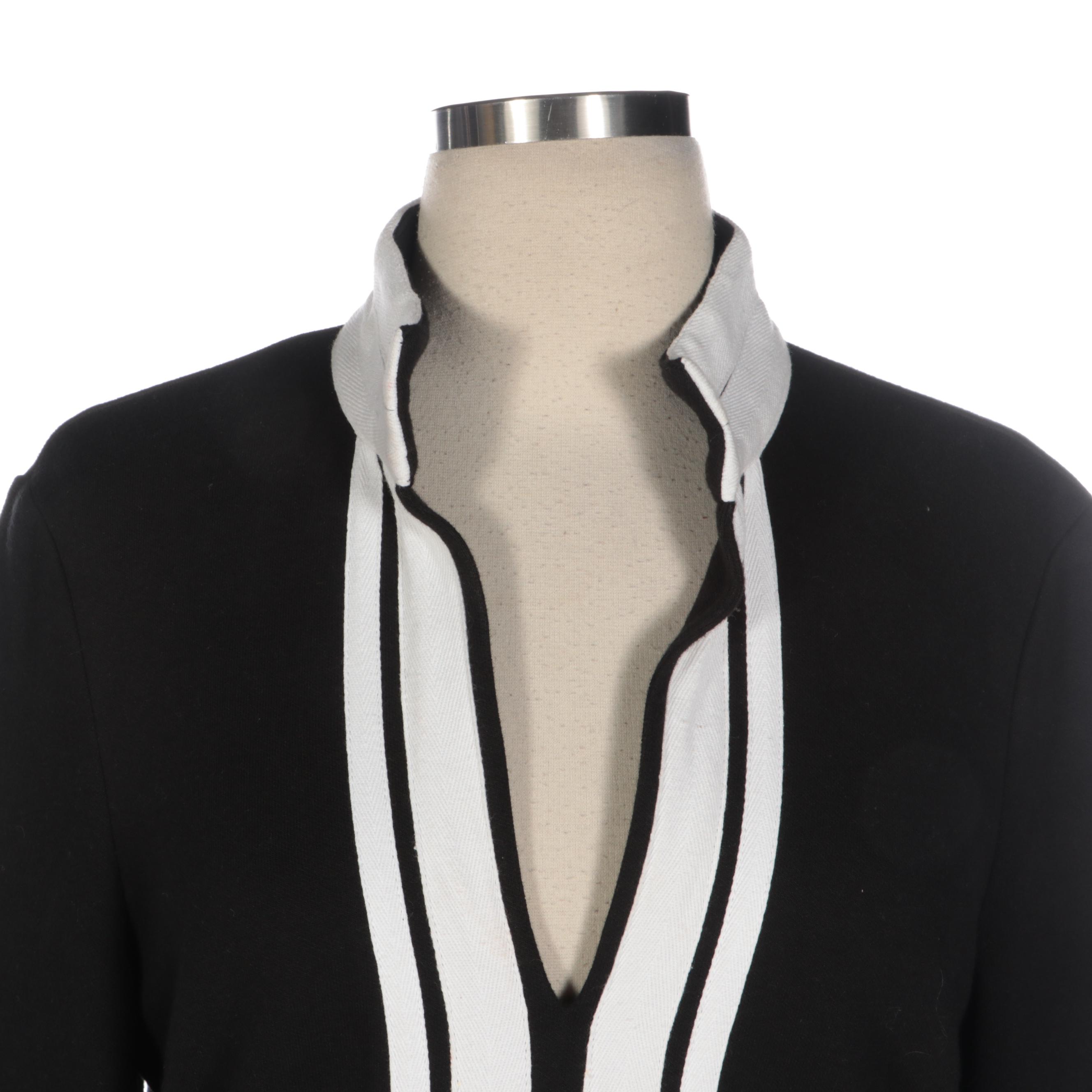 Tory Burch Printed and Contrast Trim Tunics