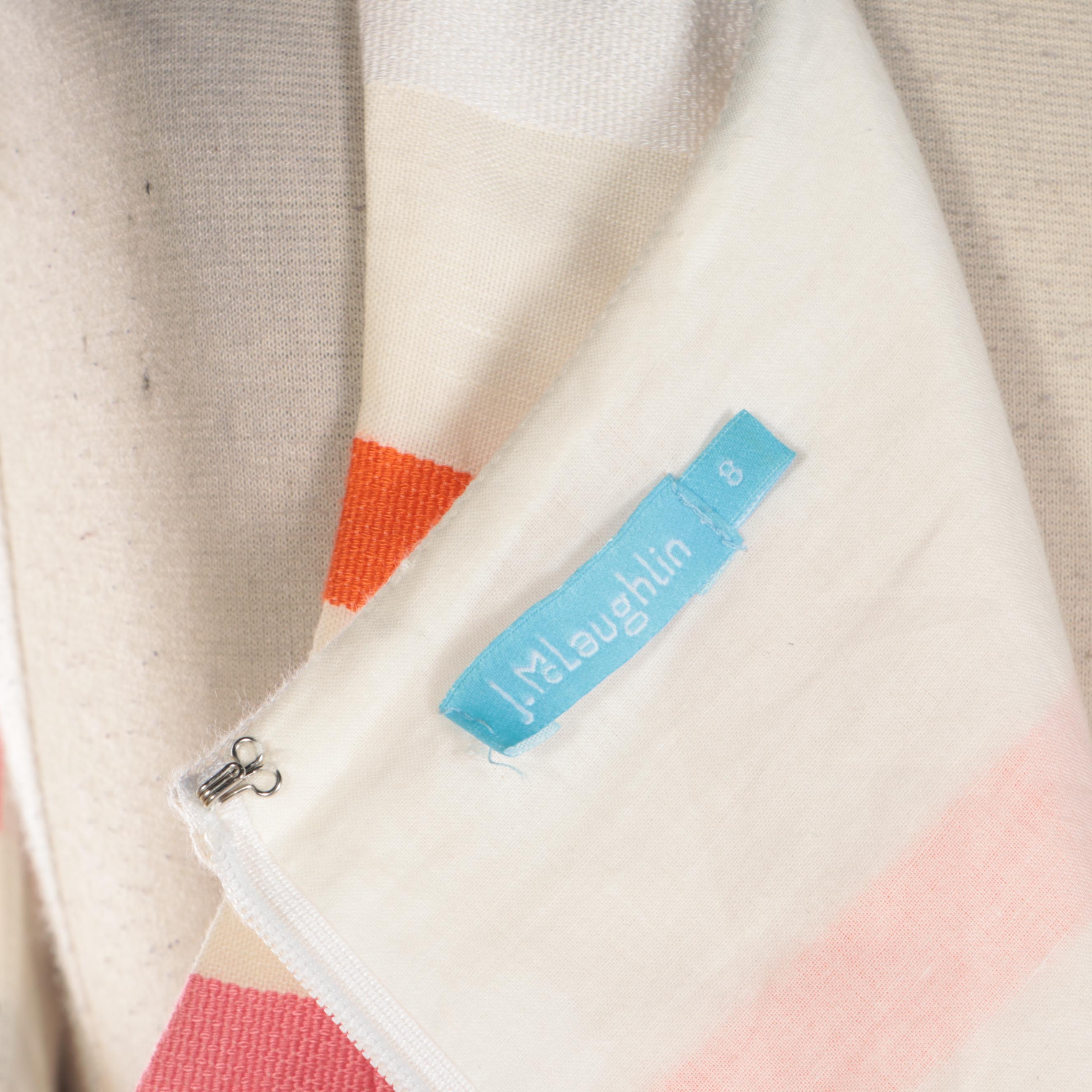 Tory Burch Damask Sleeveless Dress and J. McLaughlin Striped Sleeveless Dress