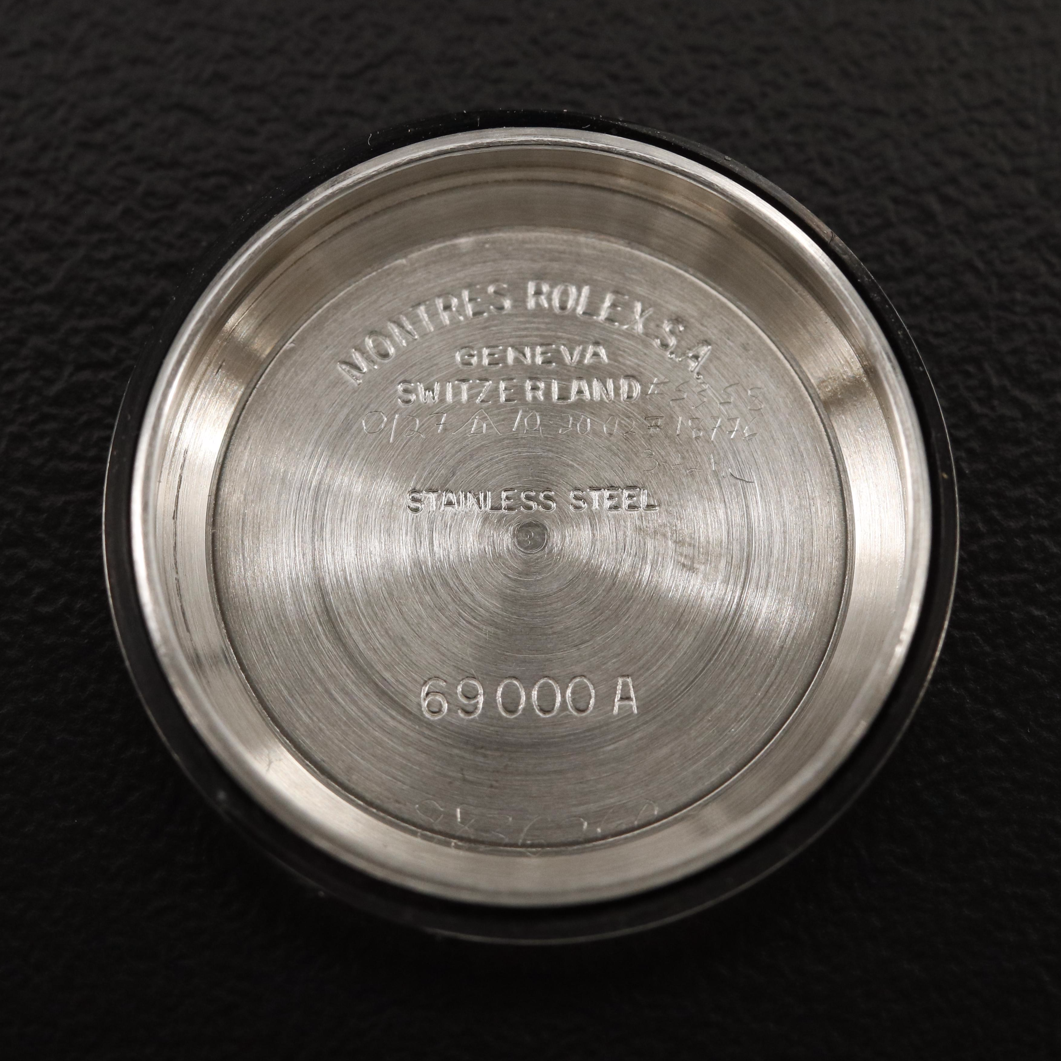 1985 Rolex Stainless Steel and 18K Datejust Diamond Bezel Watch