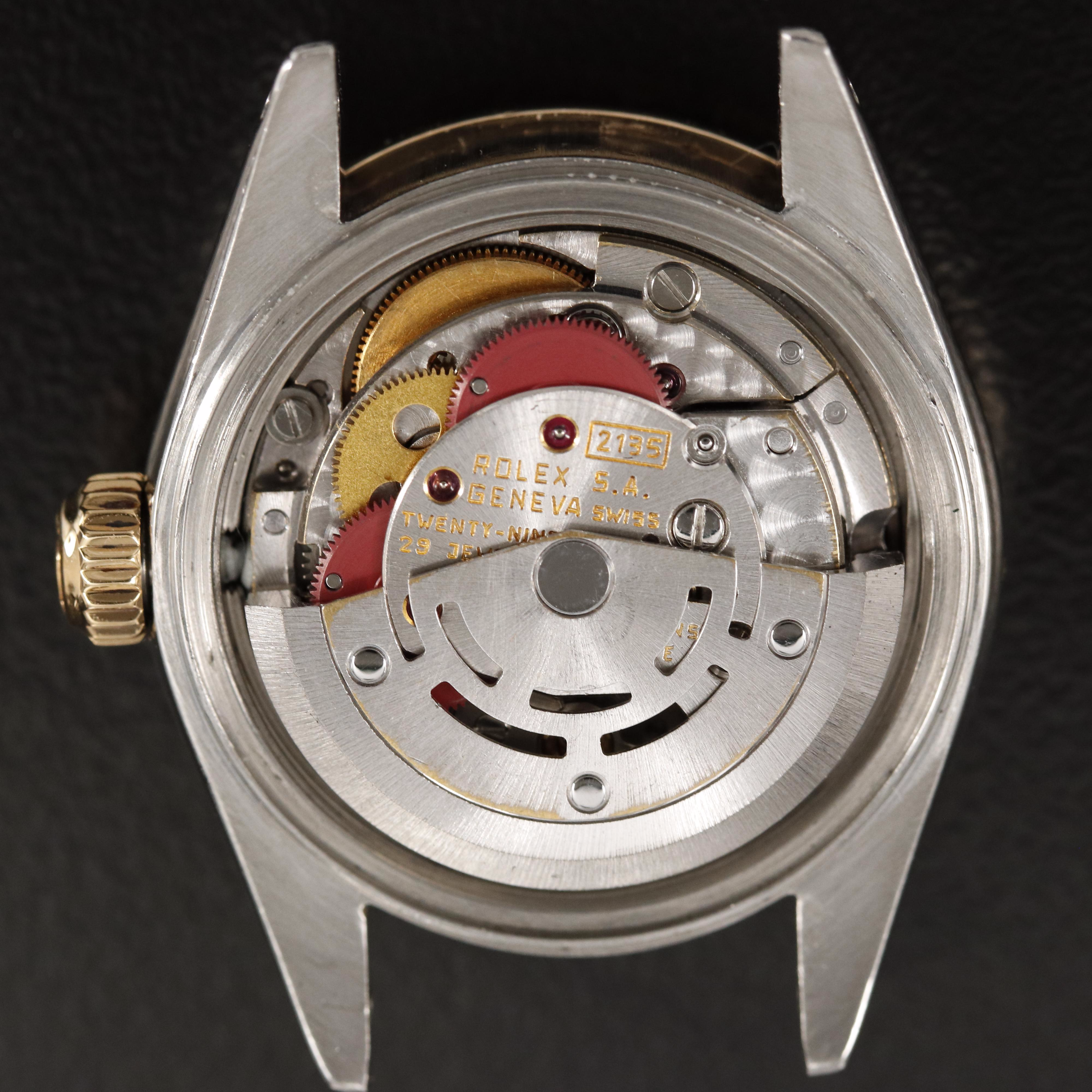 1985 Rolex Stainless Steel and 18K Datejust Diamond Bezel Watch