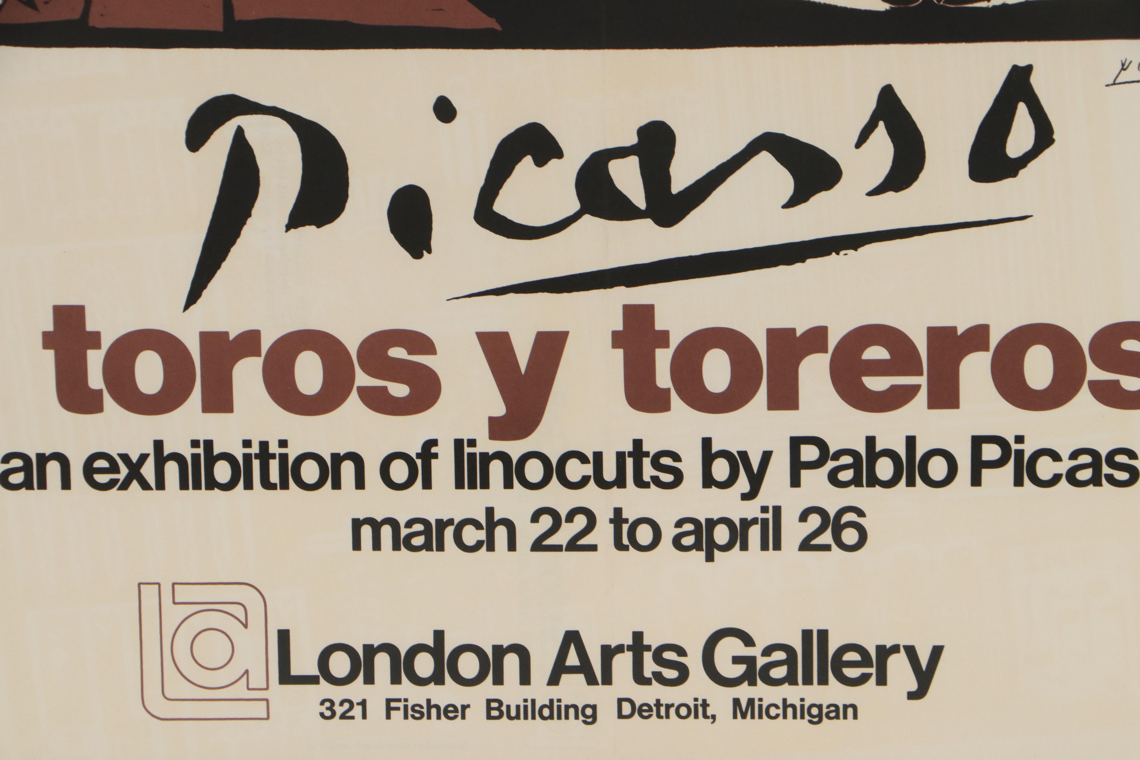 London Arts Gallery Exhibition Poster After Pablo Picasso