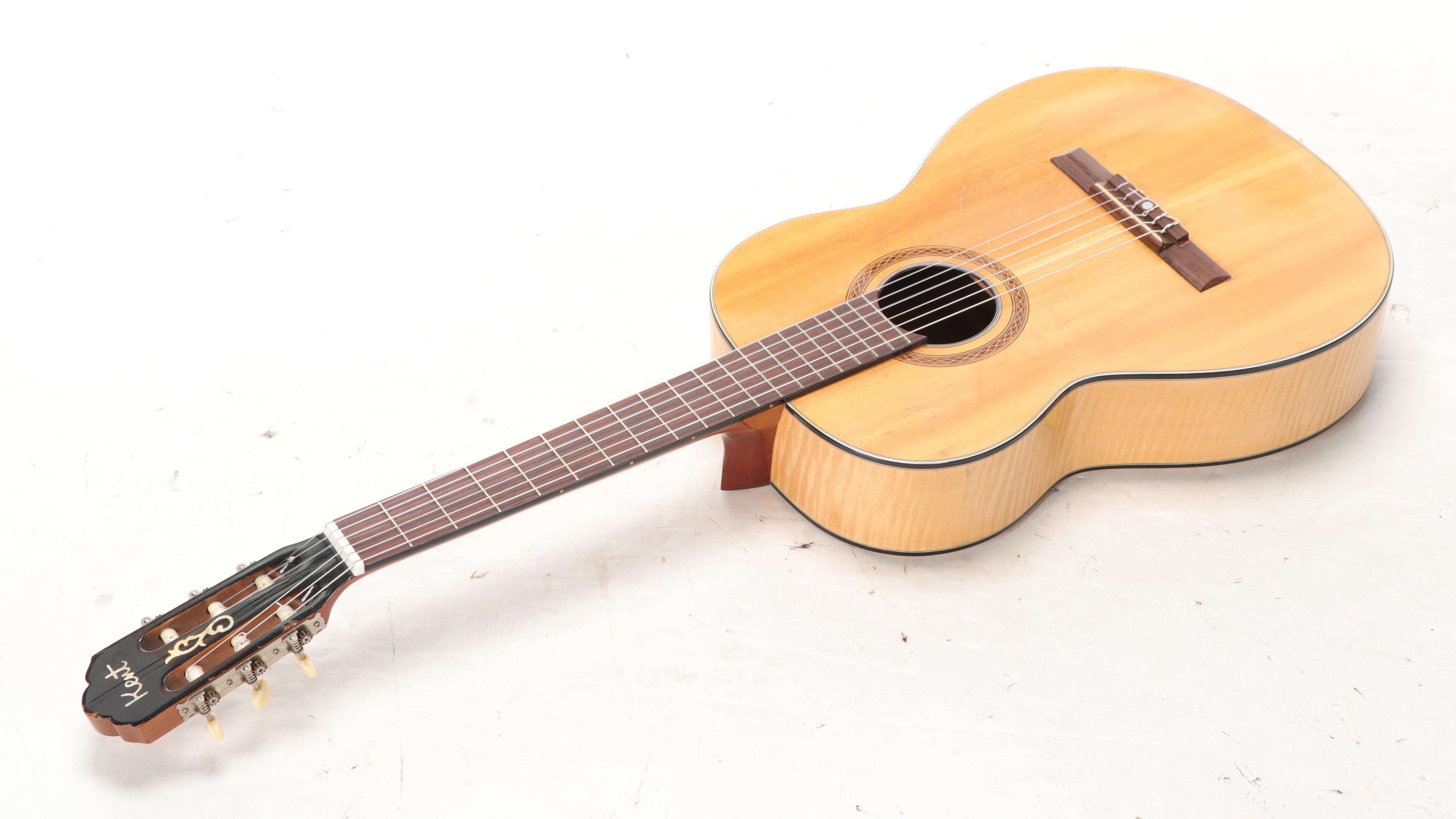 Kent Spruce and Figured Maple Acoustic Guitar