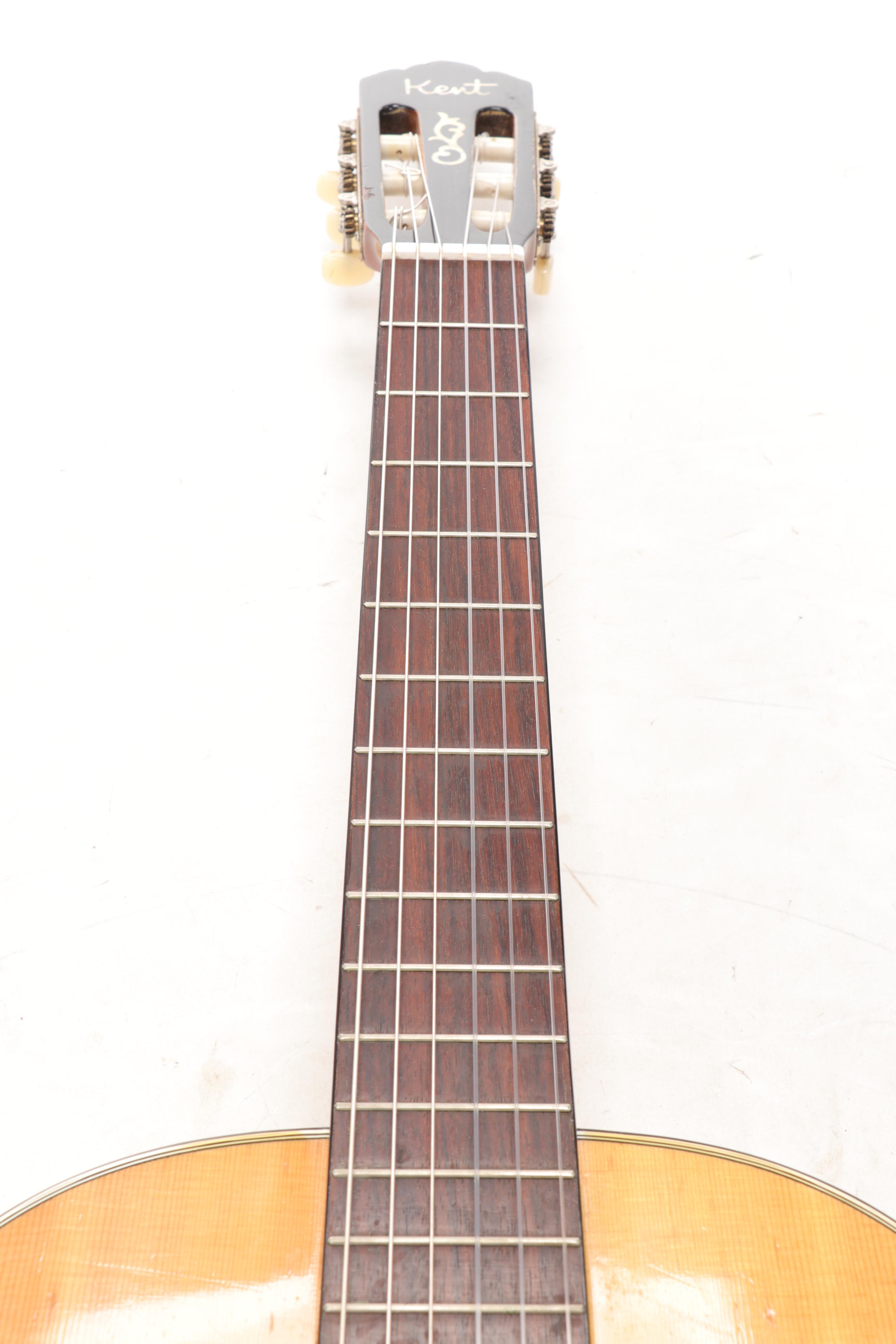 Kent Spruce and Figured Maple Acoustic Guitar