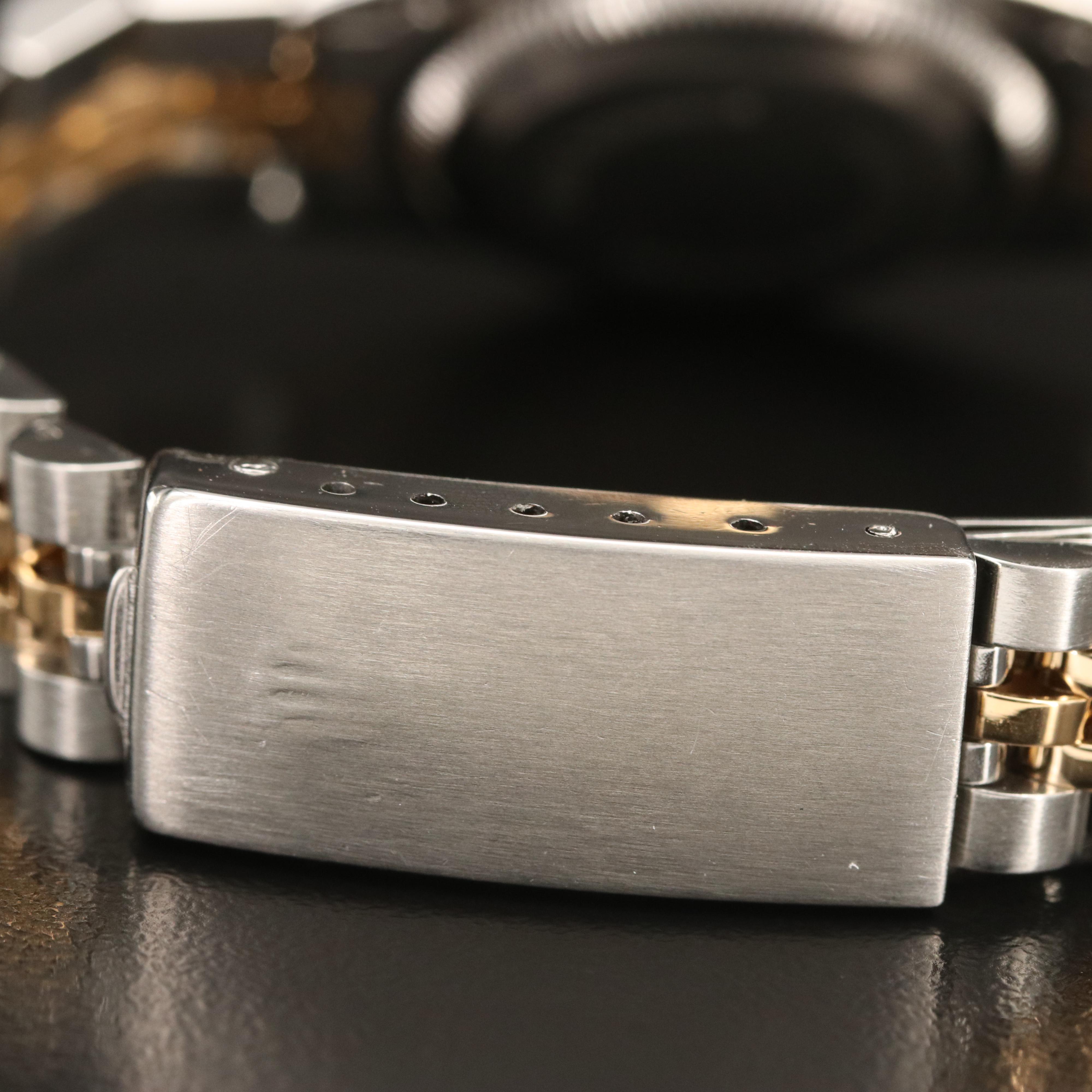 1985 Rolex Stainless Steel and 18K Datejust Diamond Bezel Watch