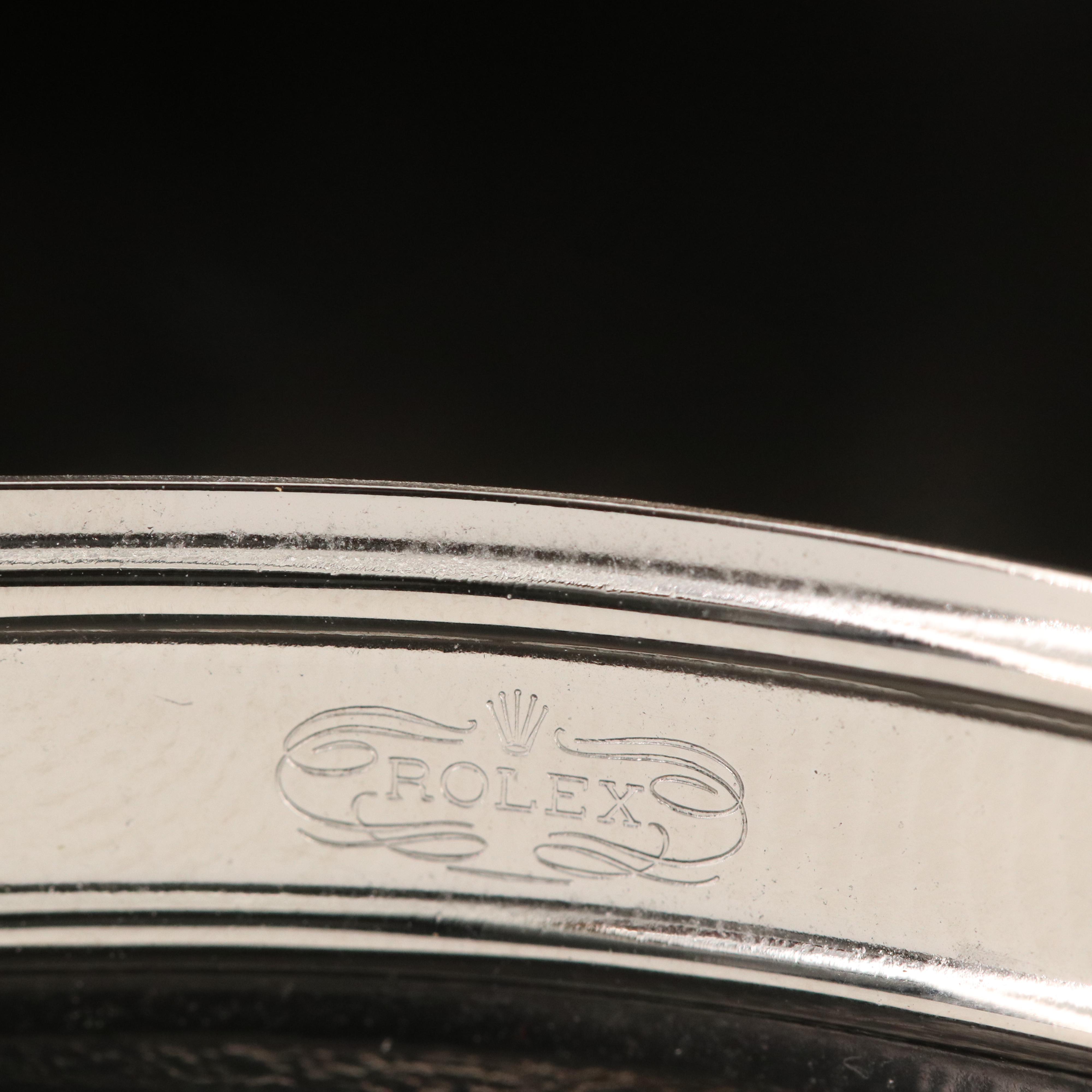 1985 Rolex Stainless Steel and 18K Datejust Diamond Bezel Watch