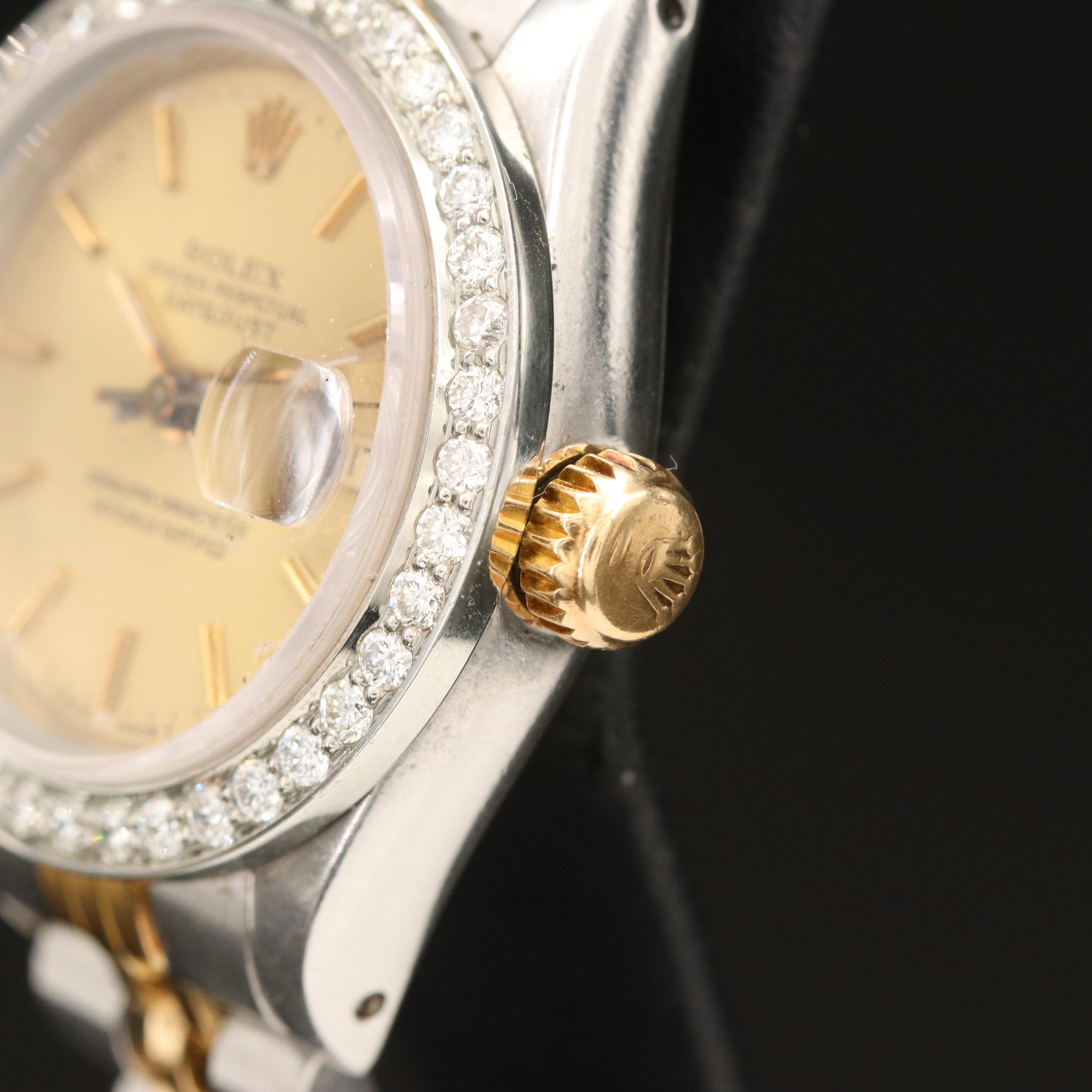 1987 Rolex Oyster Perpetual Datejust Diamond Watch