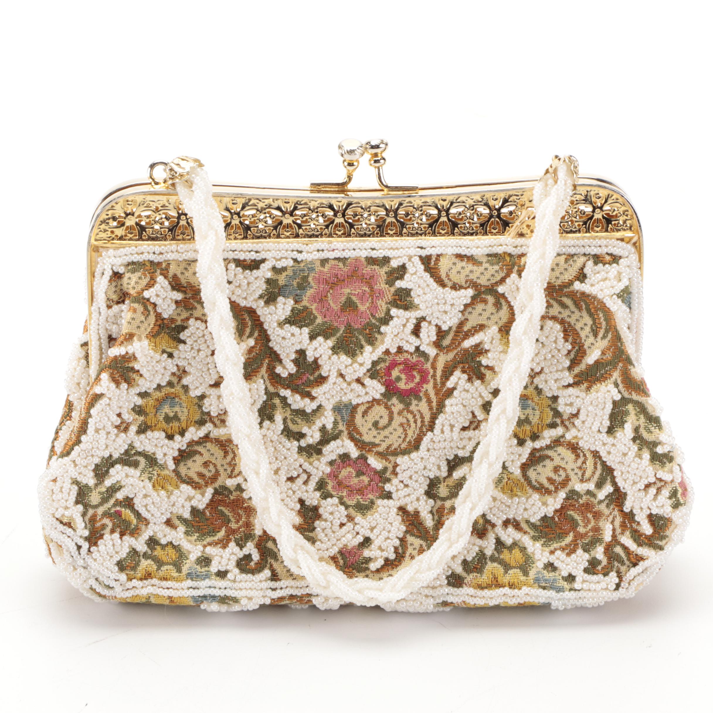Whiting & Davis Enamel Mesh Crossbody Clutch with Other Beaded Bags