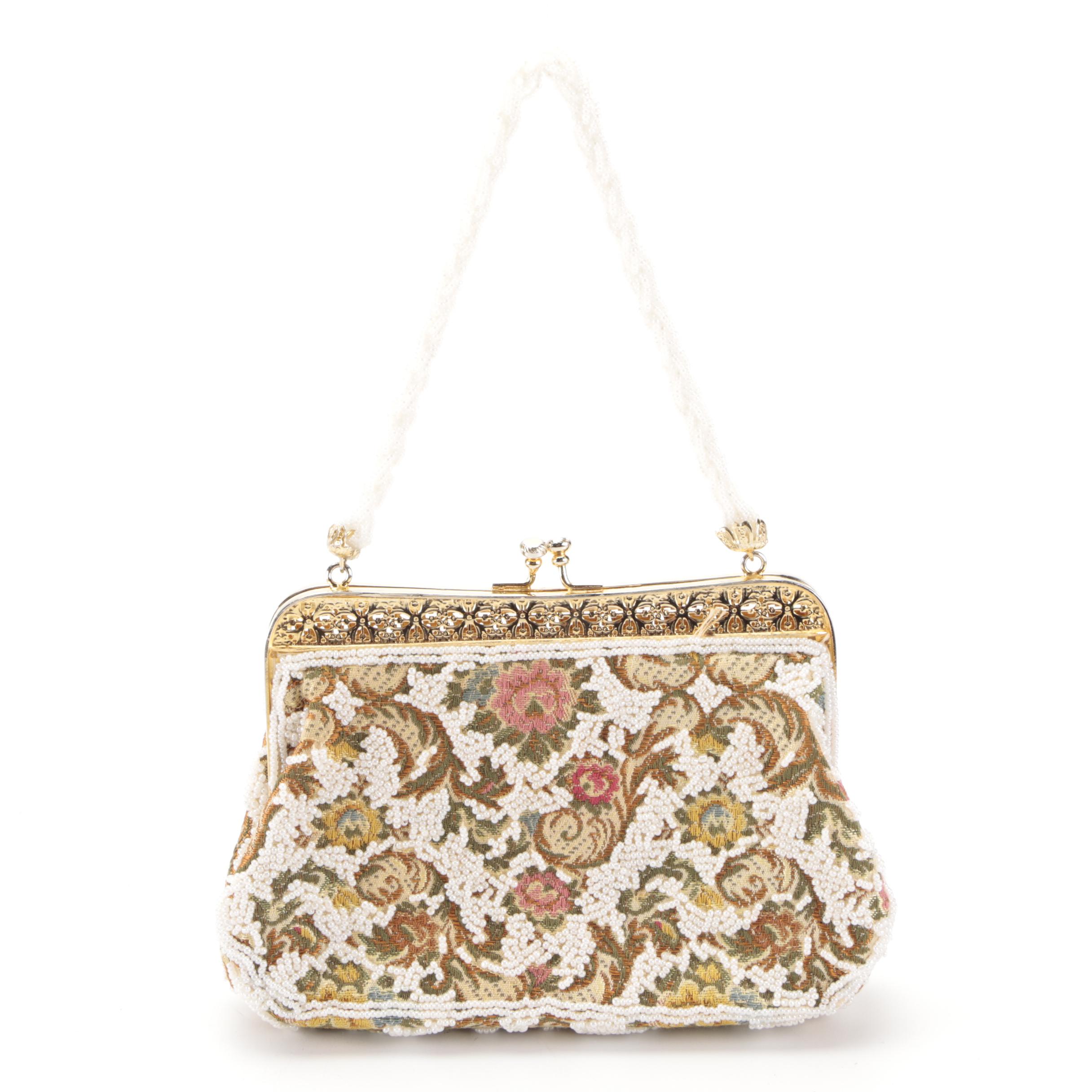 Whiting & Davis Enamel Mesh Crossbody Clutch with Other Beaded Bags