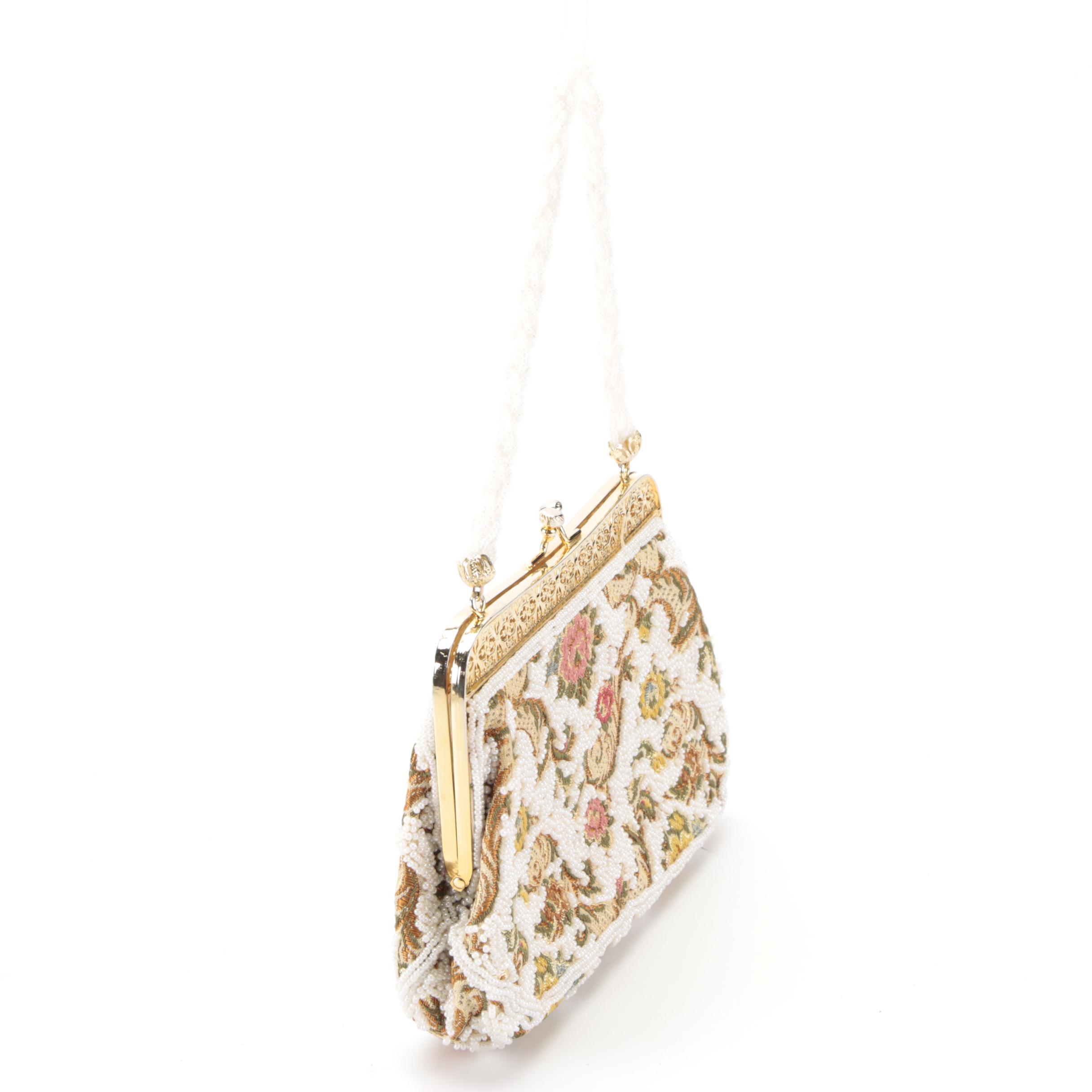 Whiting & Davis Enamel Mesh Crossbody Clutch with Other Beaded Bags