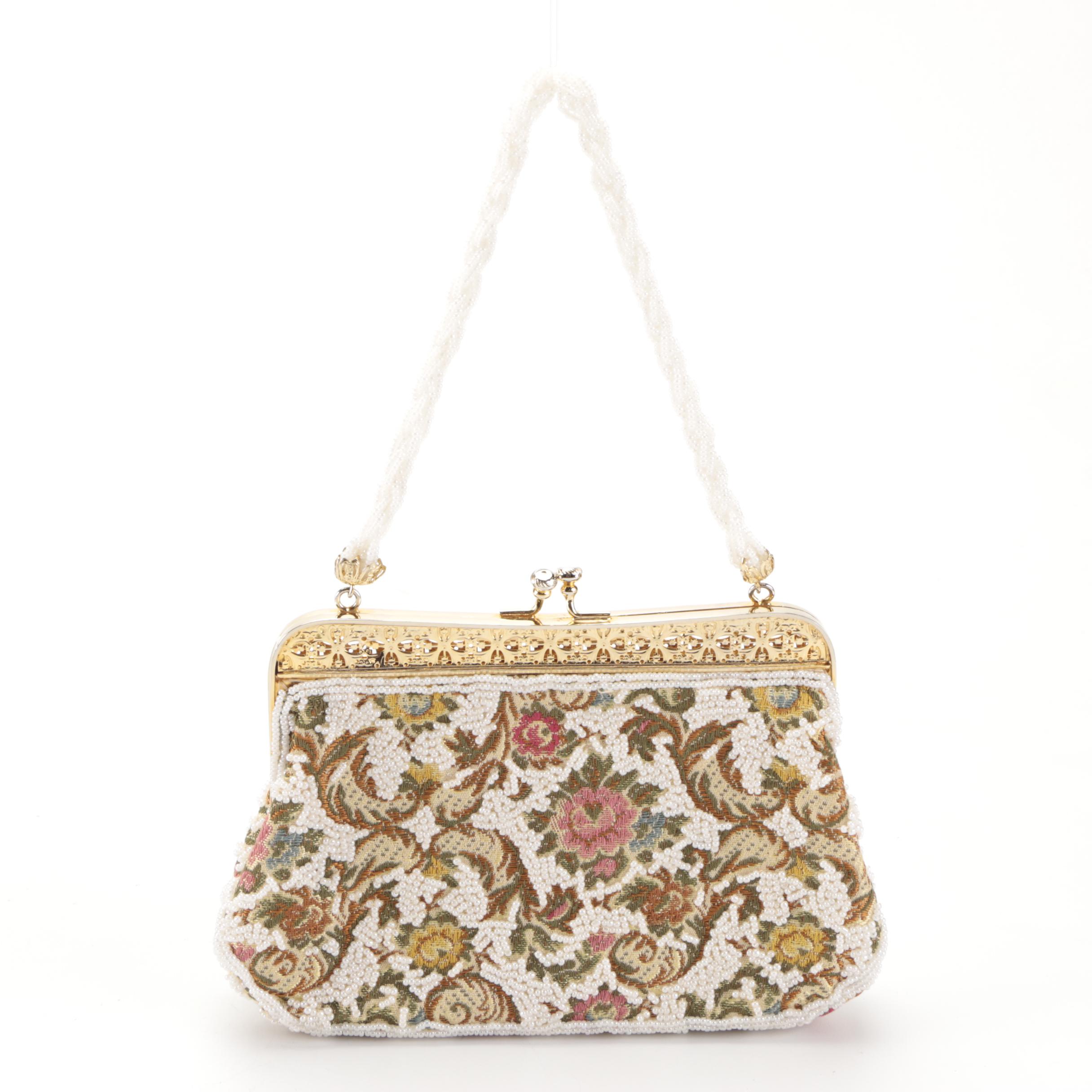 Whiting & Davis Enamel Mesh Crossbody Clutch with Other Beaded Bags