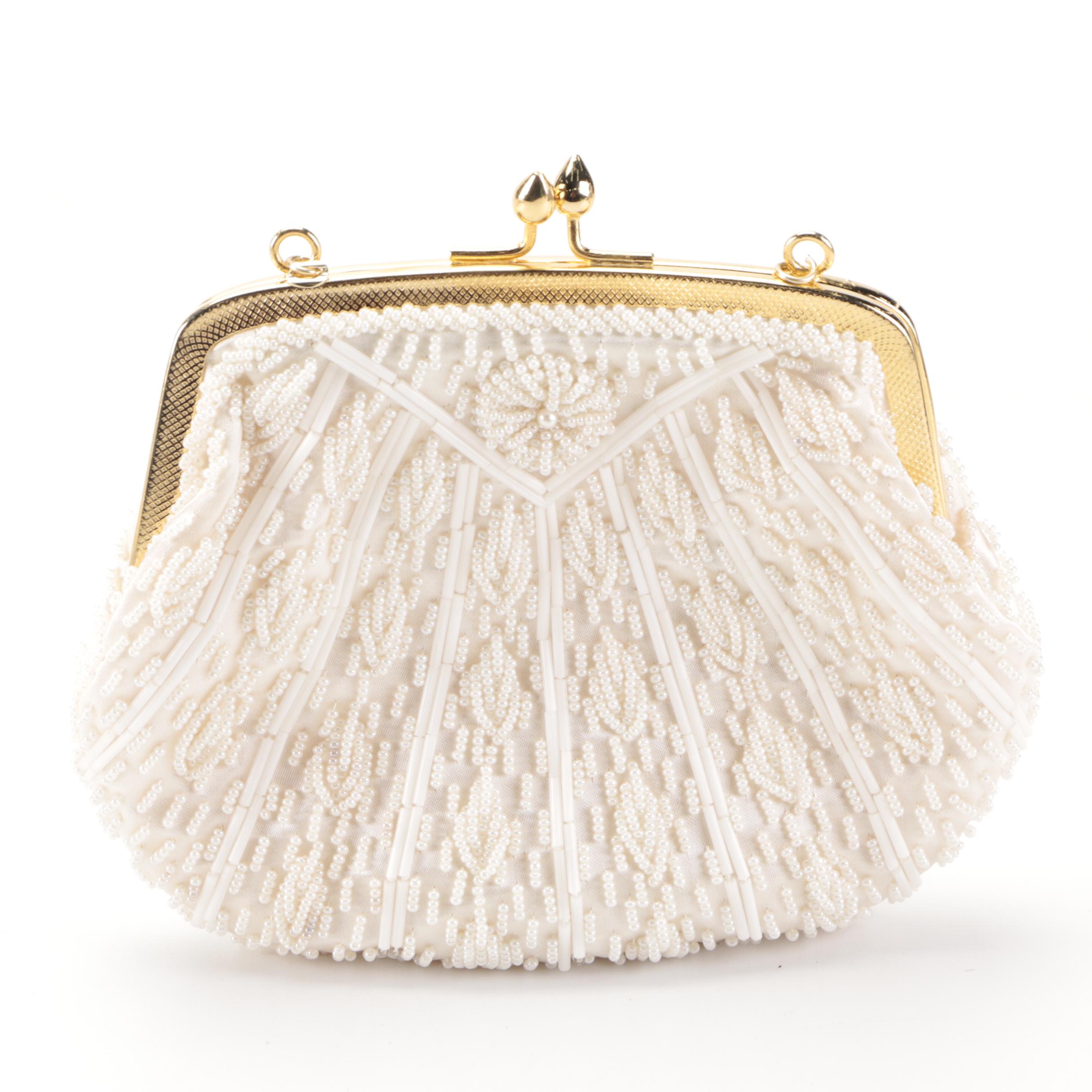 Whiting & Davis Enamel Mesh Crossbody Clutch with Other Beaded Bags