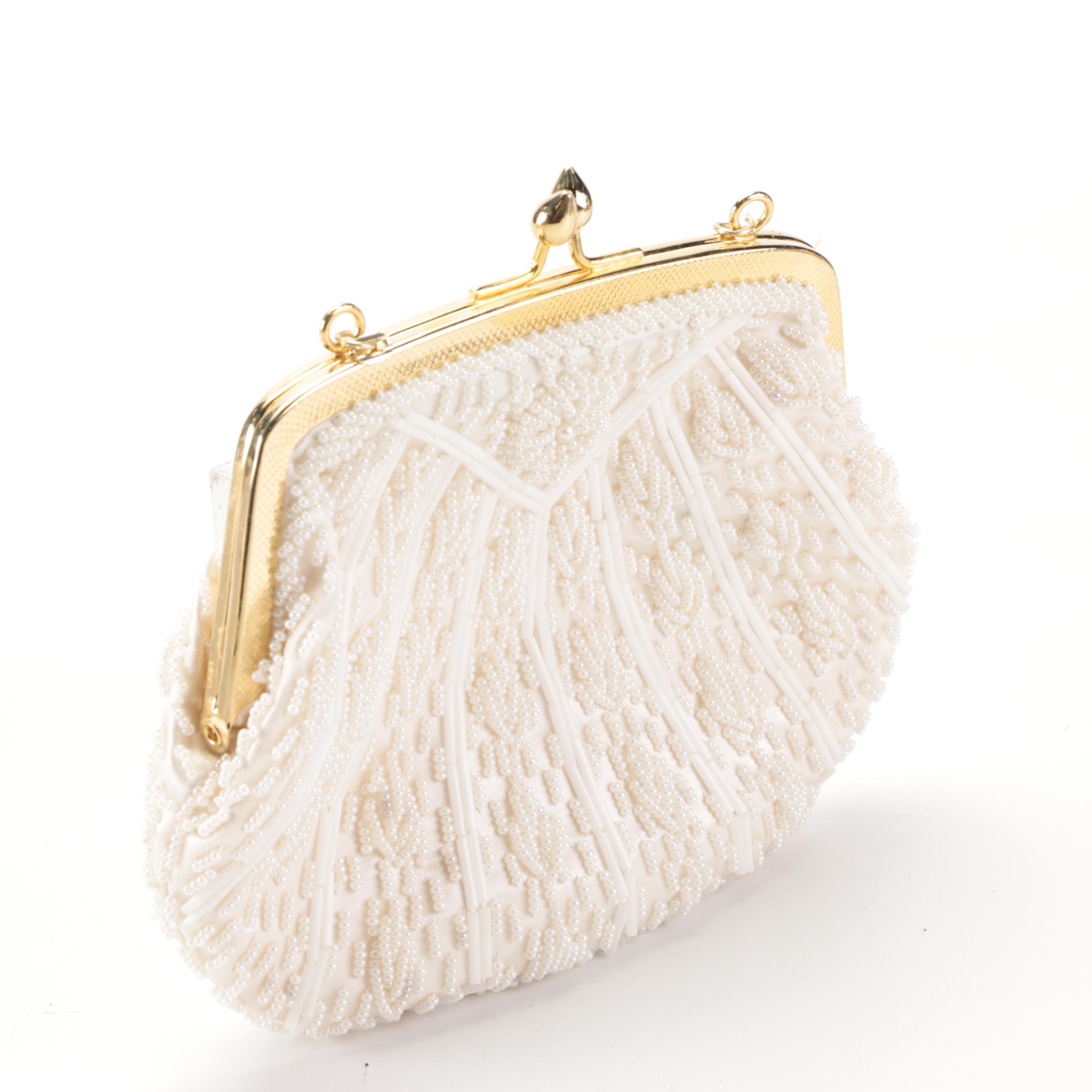 Whiting & Davis Enamel Mesh Crossbody Clutch with Other Beaded Bags