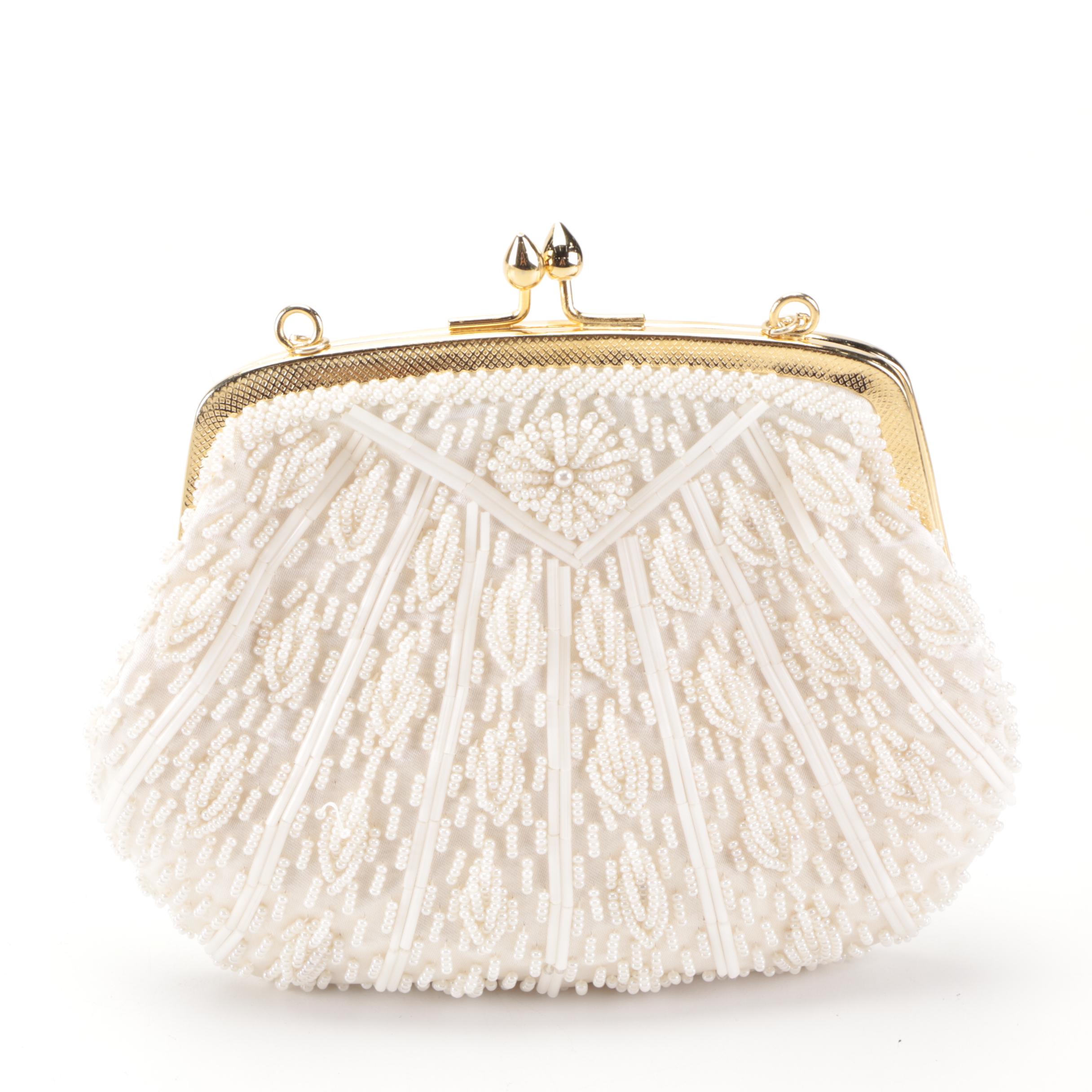 Whiting & Davis Enamel Mesh Crossbody Clutch with Other Beaded Bags
