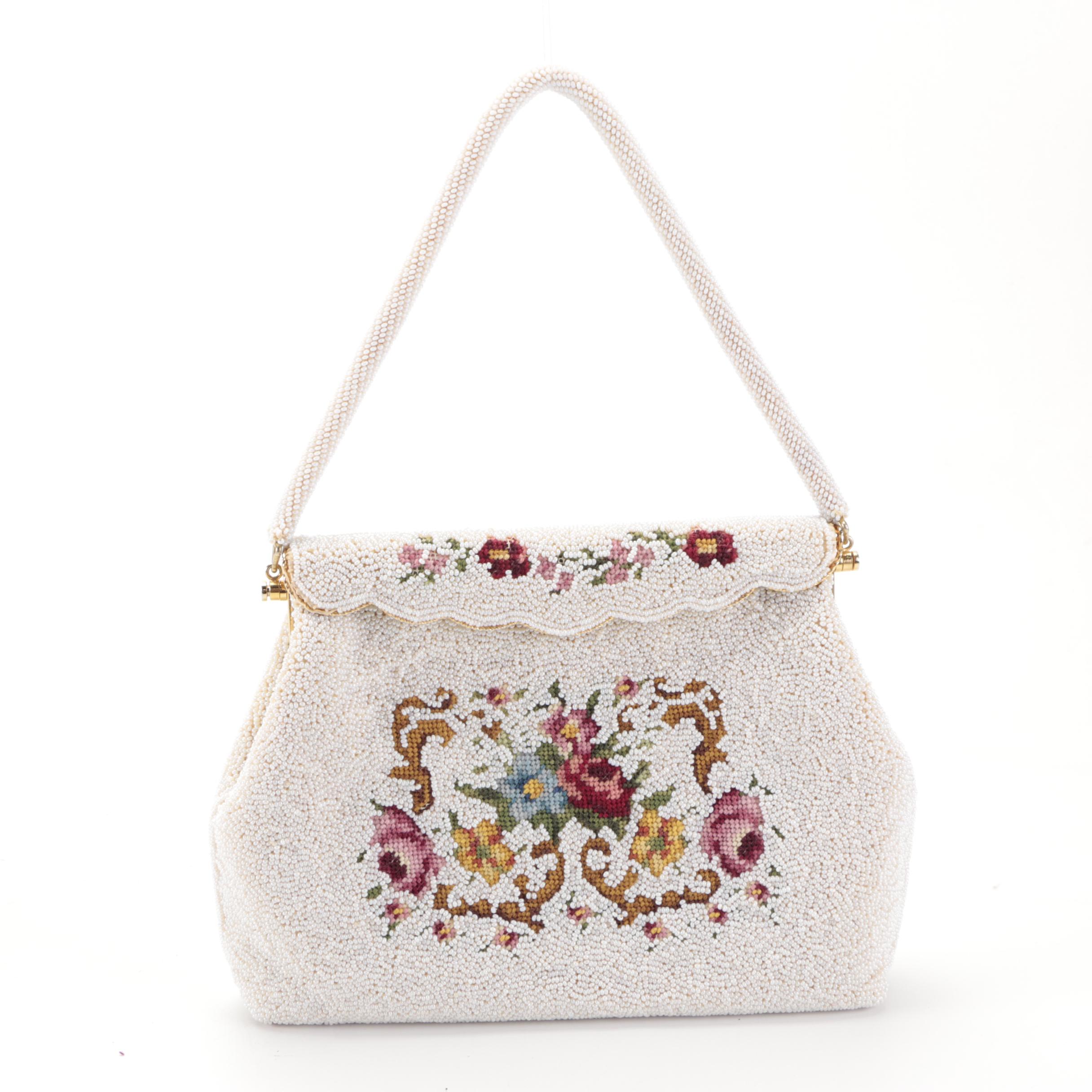 Whiting & Davis Enamel Mesh Crossbody Clutch with Other Beaded Bags