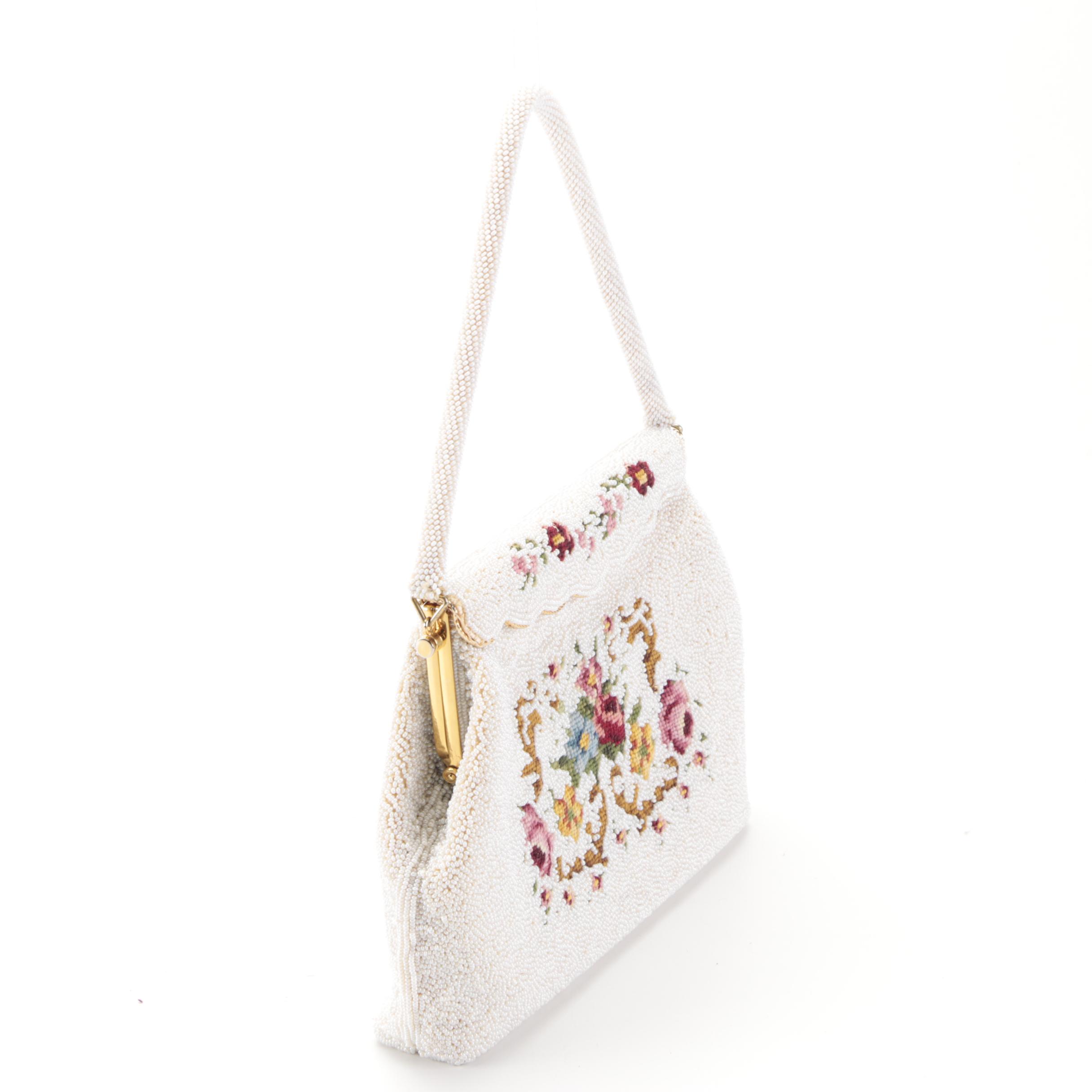 Whiting & Davis Enamel Mesh Crossbody Clutch with Other Beaded Bags