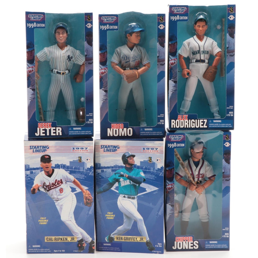 Kenner Starting Lineup MLB Derek Jeter, A-Rod, Nomo and Other Action Figures