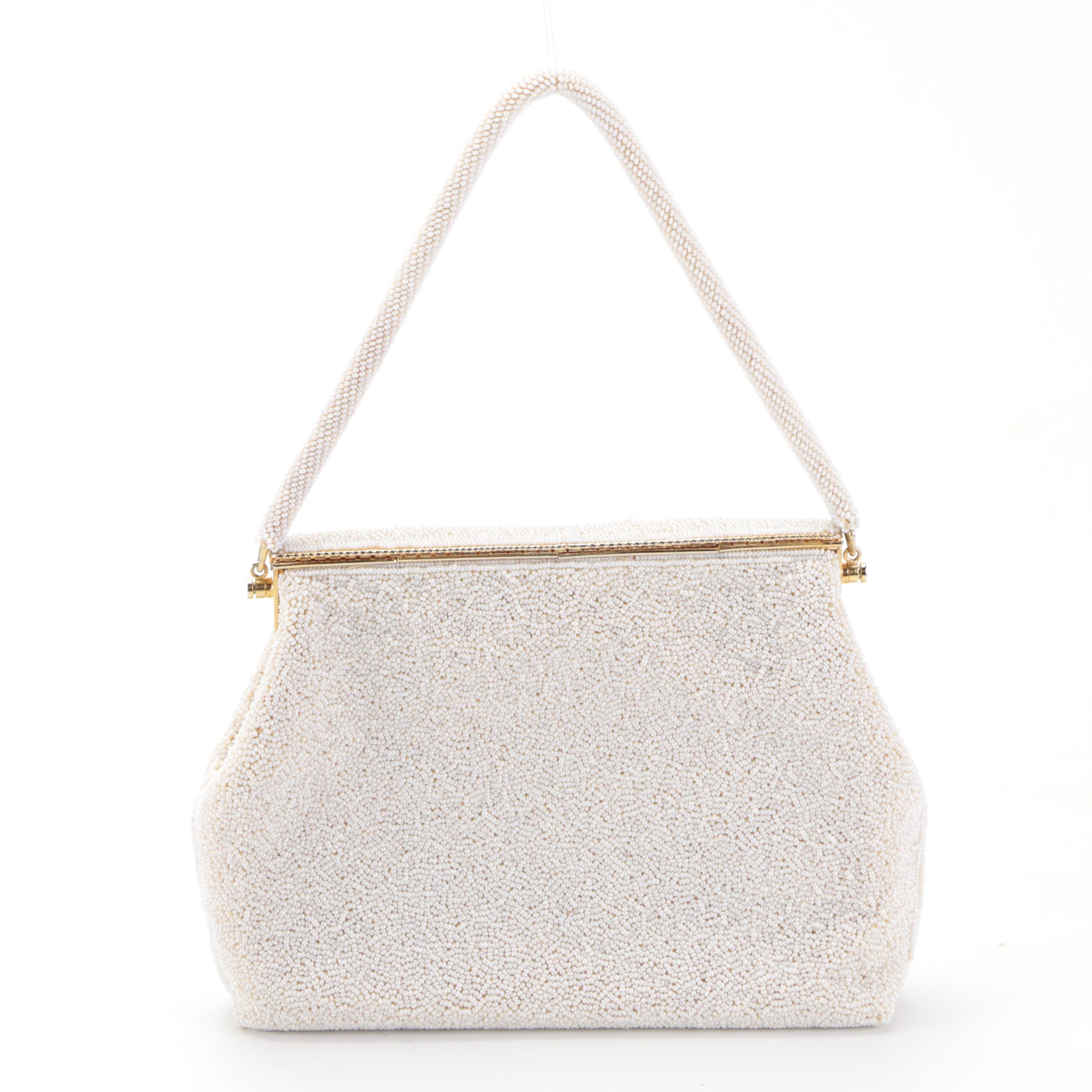 Whiting & Davis Enamel Mesh Crossbody Clutch with Other Beaded Bags