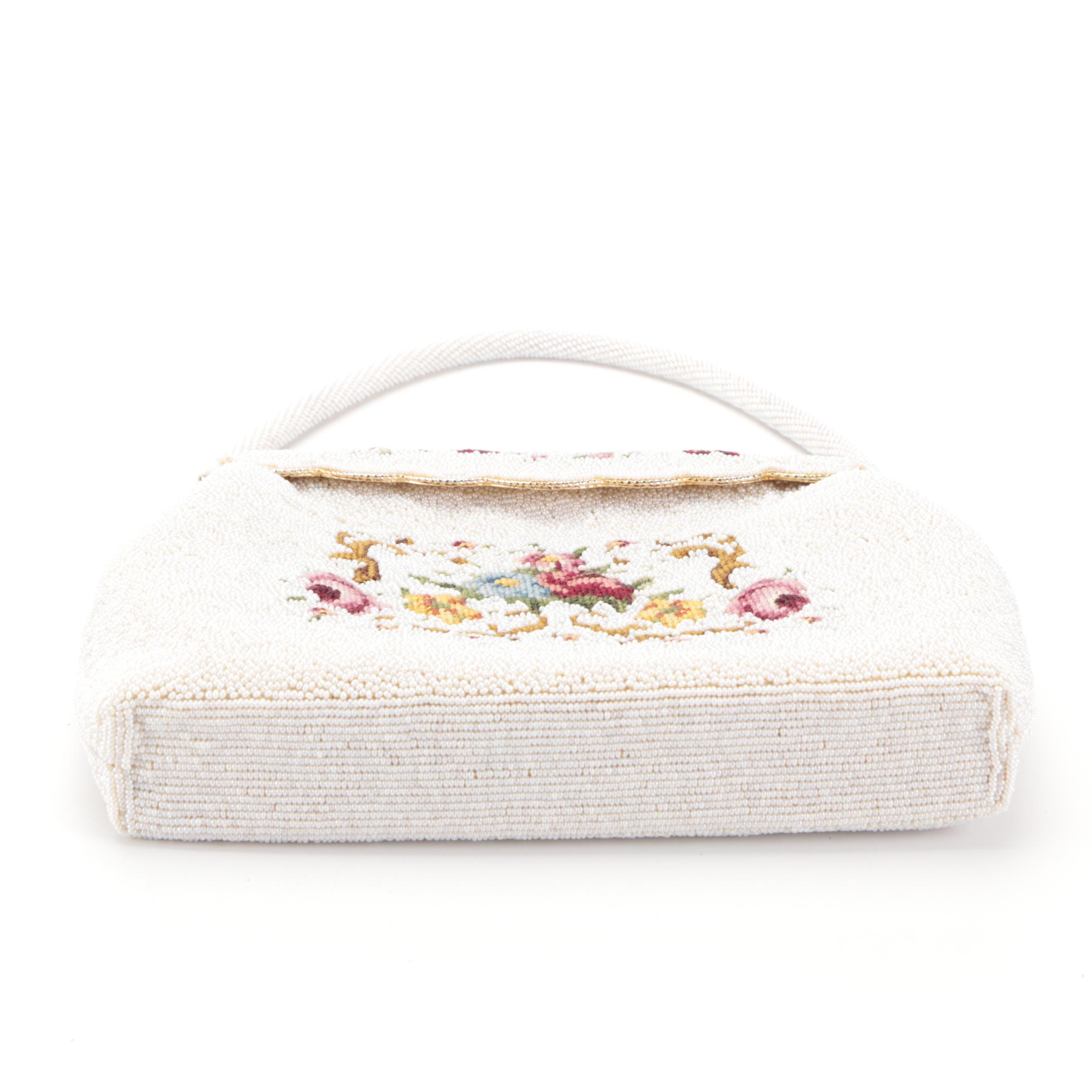 Whiting & Davis Enamel Mesh Crossbody Clutch with Other Beaded Bags