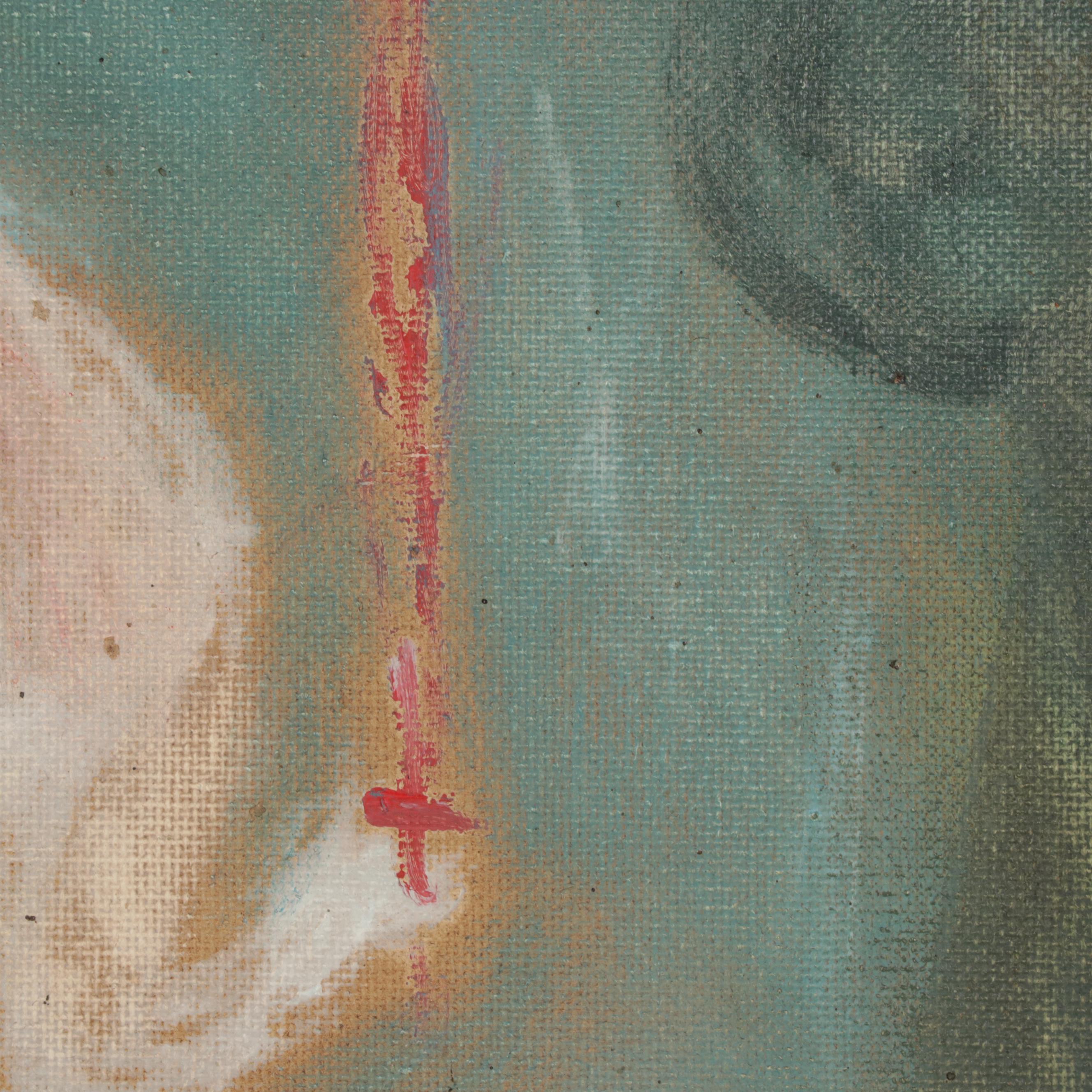 Philip the Transplant Mixed Media Painting "The Flaming Sword," 2019