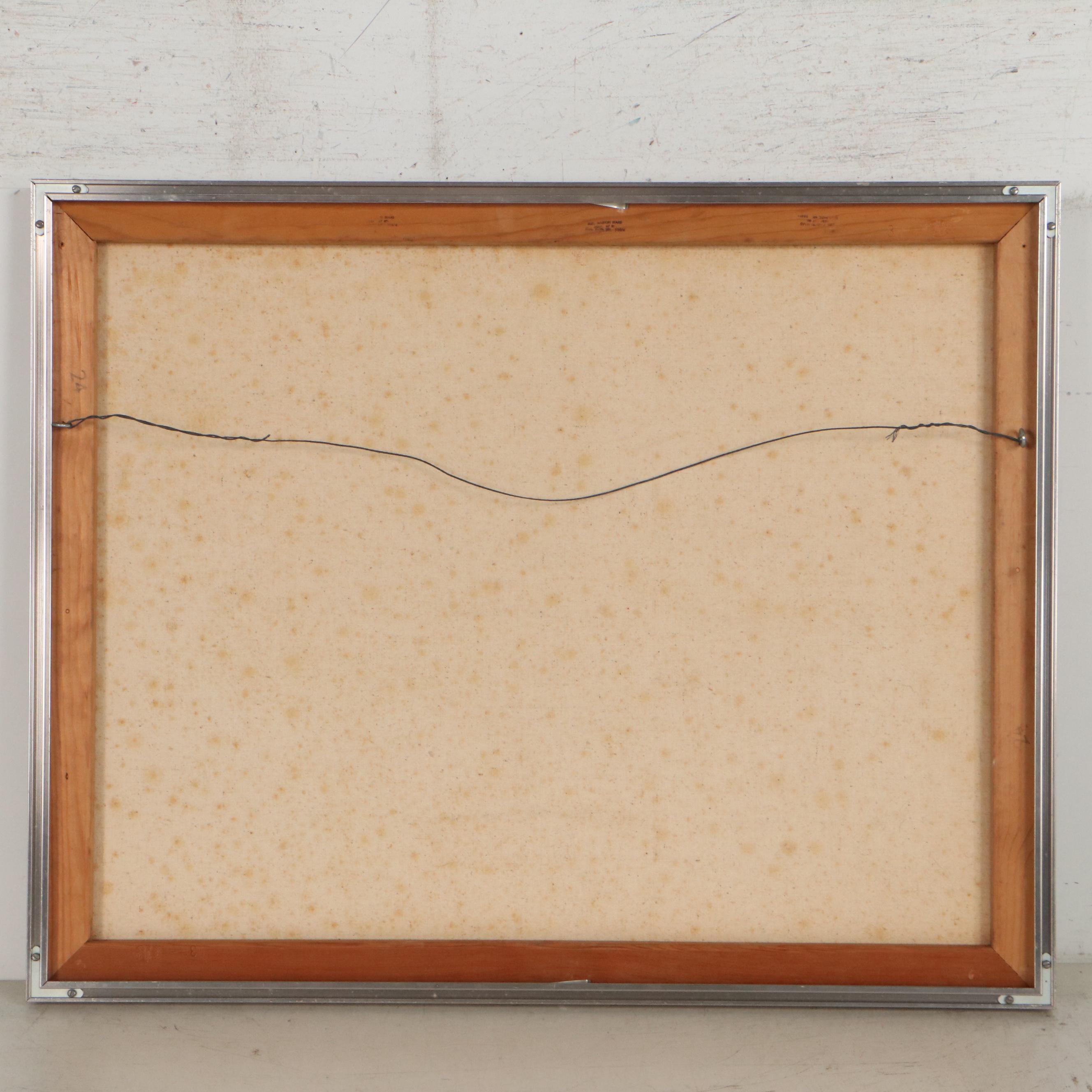 Marion Maas Figural Oil Painting, Circa 1965