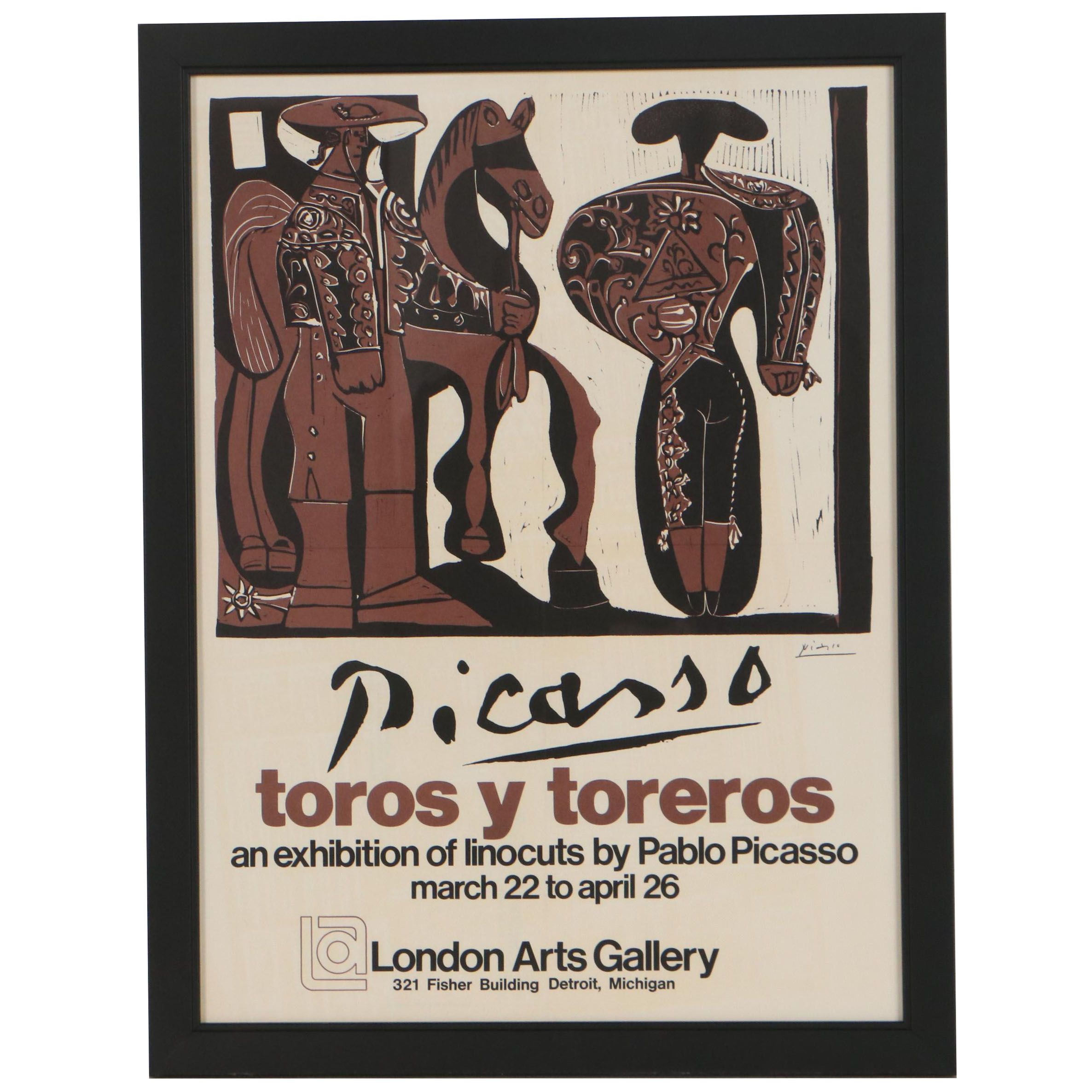 London Arts Gallery Exhibition Poster After Pablo Picasso
