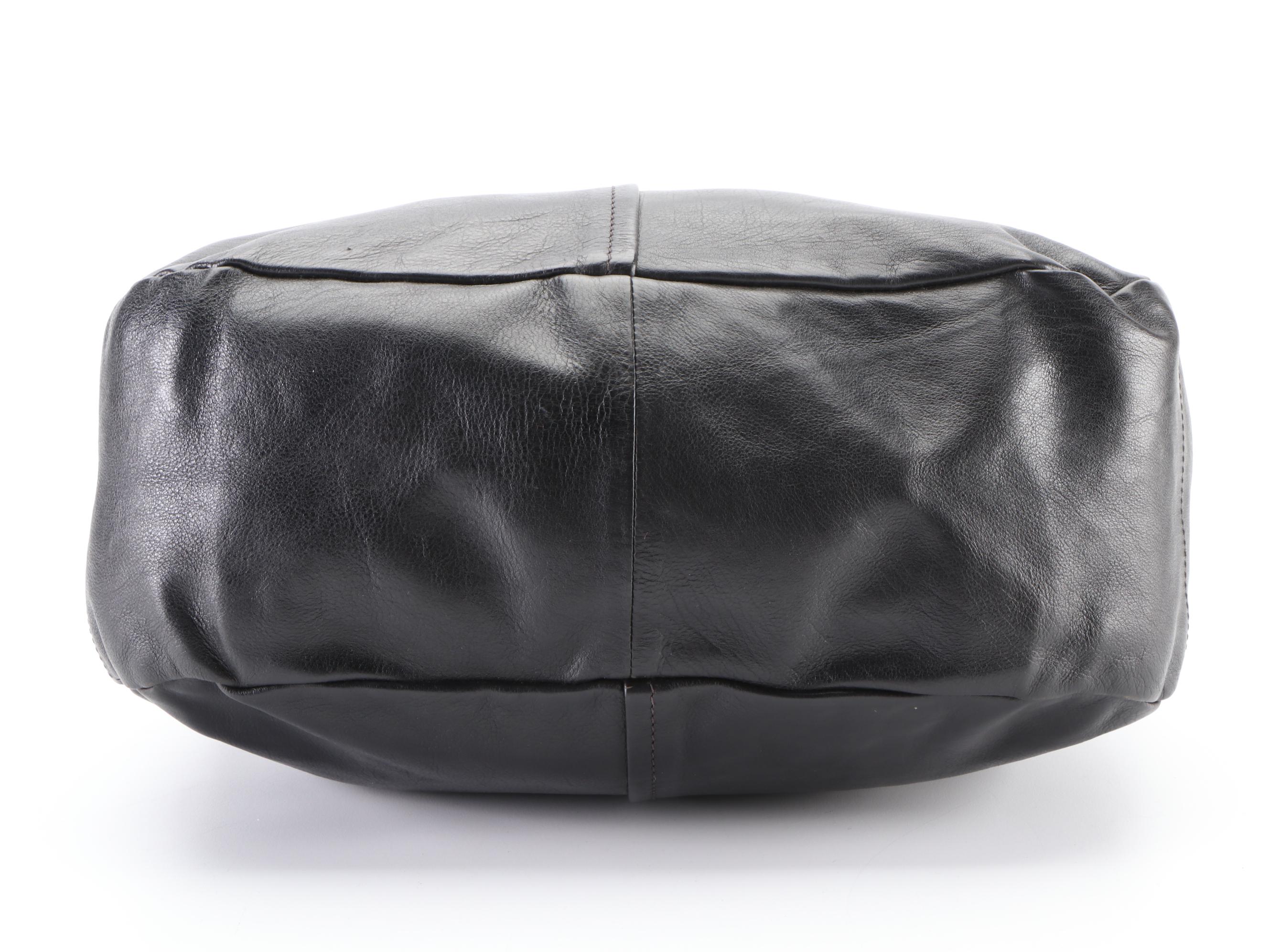 Prada Shoulder Bag in Black Grained Leather