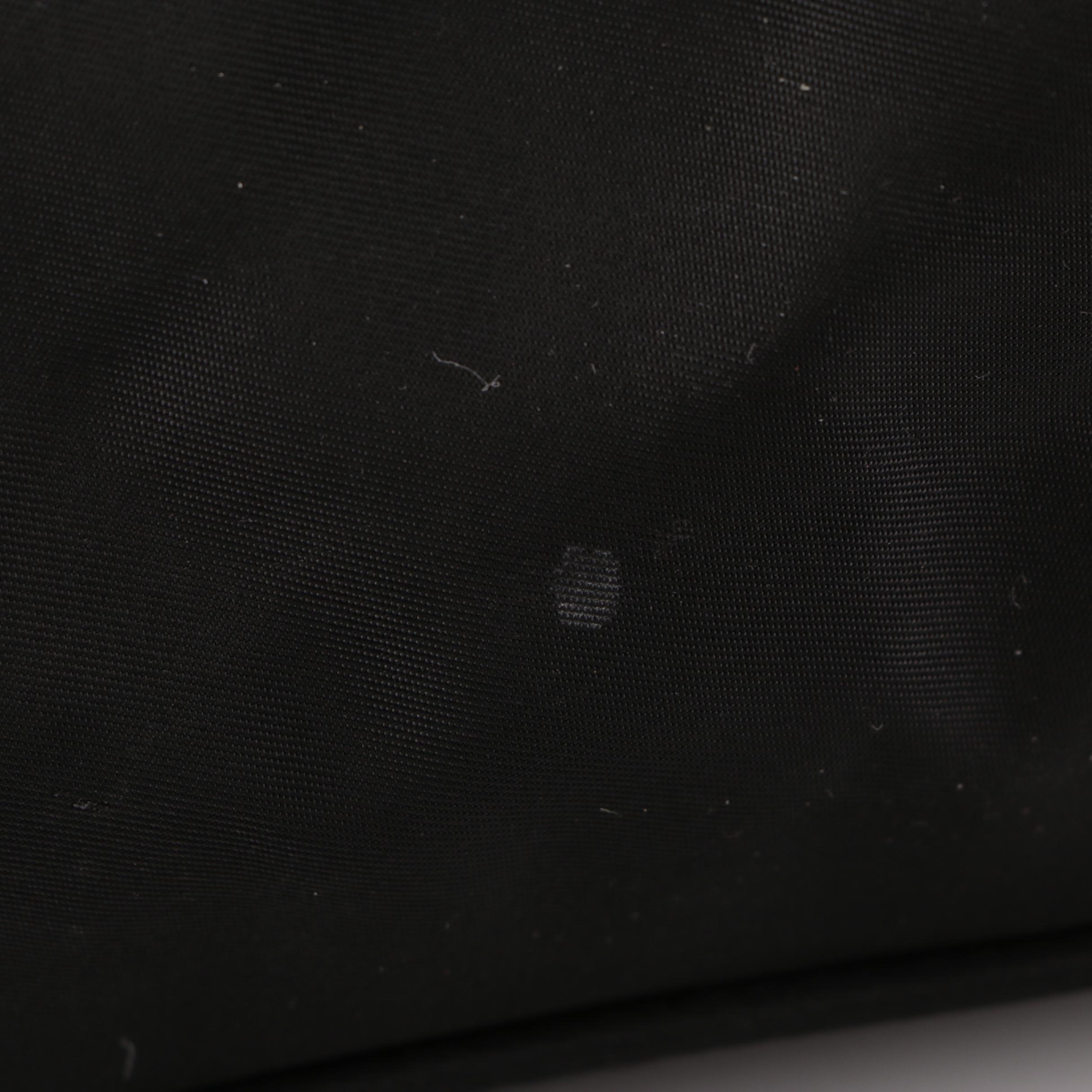 Prada Front Pocket Crossbody Bag in Black Nylon with Leather Trim