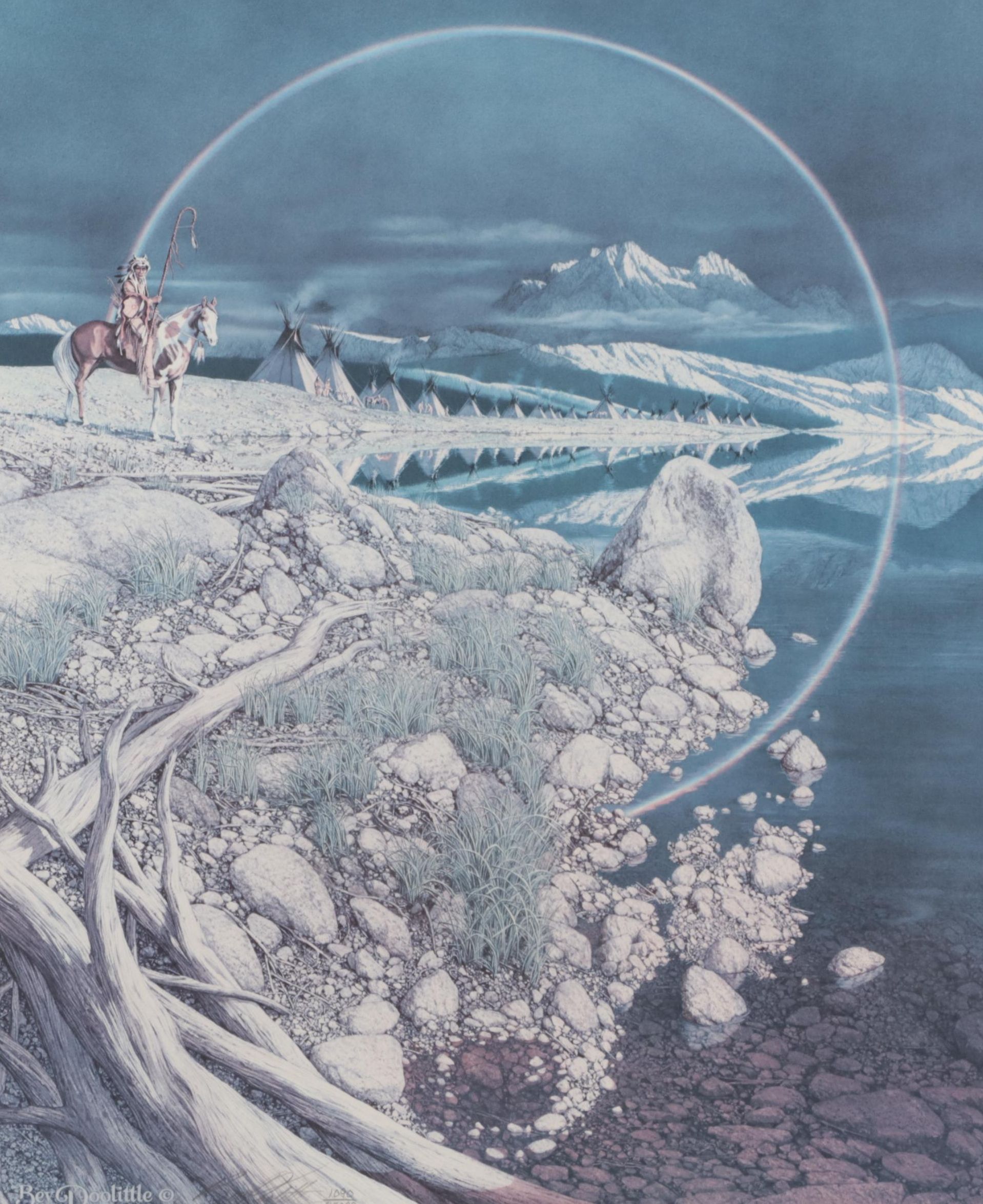 Bev Doolittle Offset Lithograph "The Sentinel," 1991