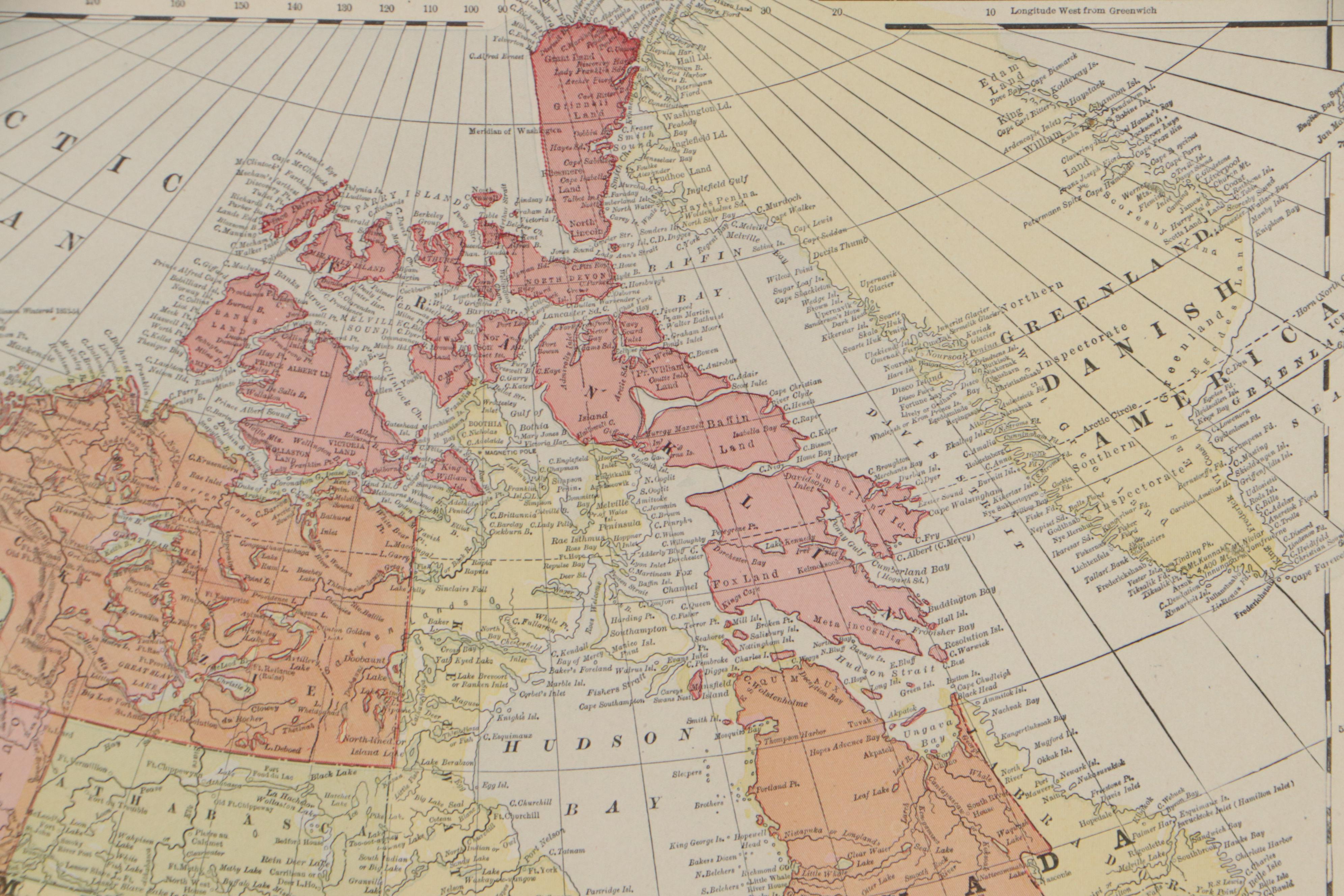 Copperplate Engraving of North America