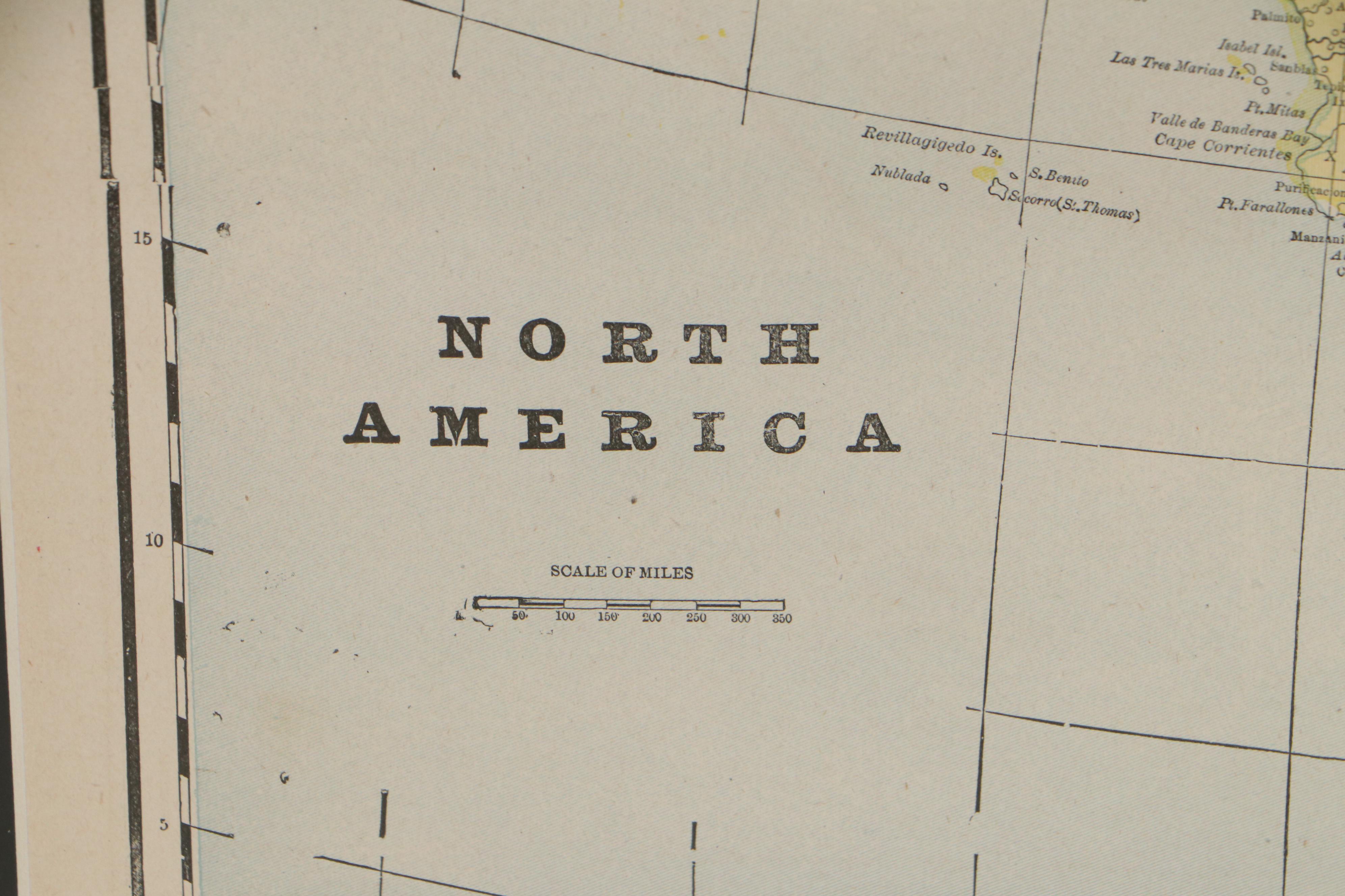 Copperplate Engraving of North America